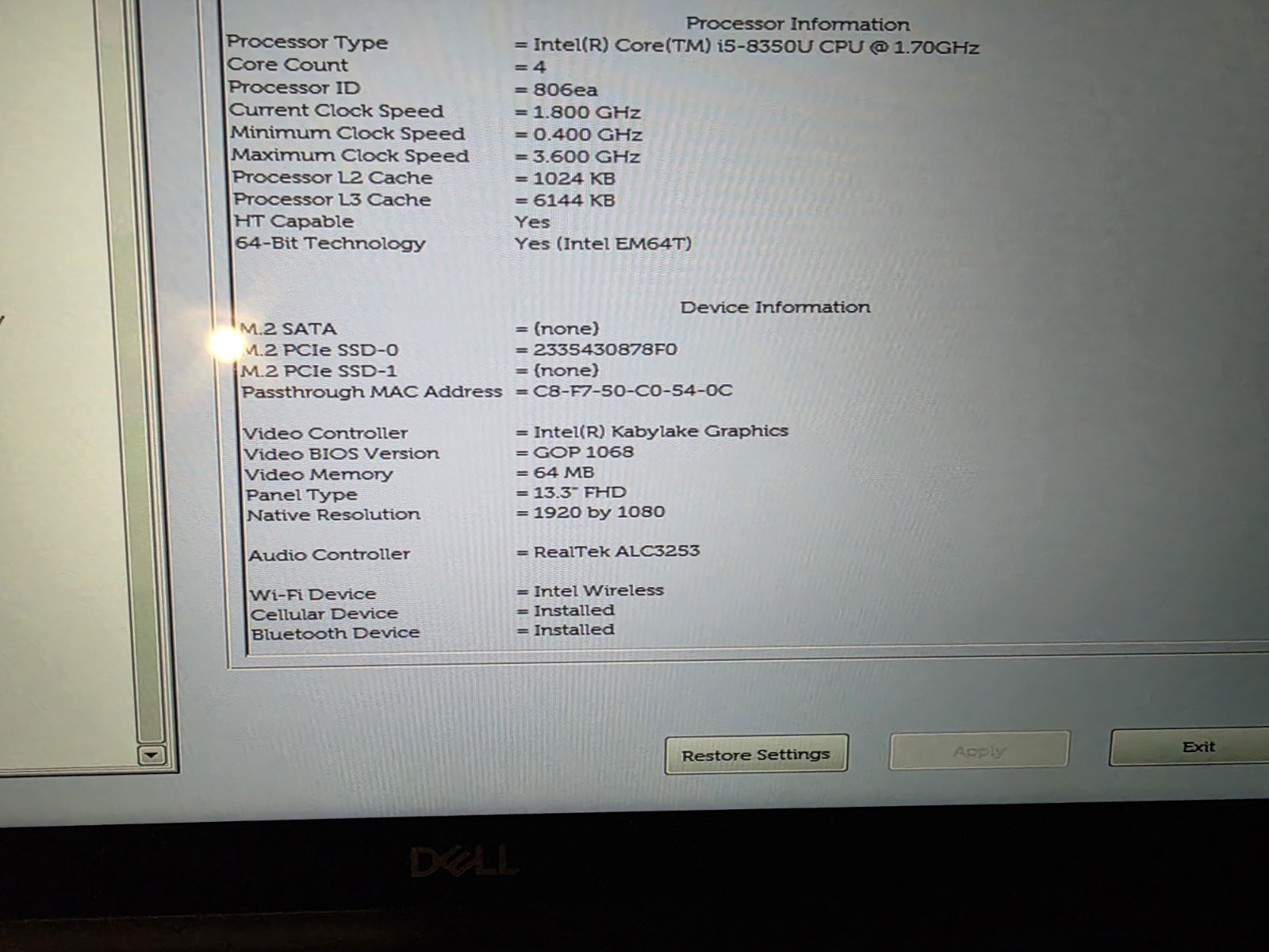 Dell Latitude 7390 2-in-1 Touchscreen Laptop 8th Gen Core I5 1 Tb M.2 16 Gb Ram