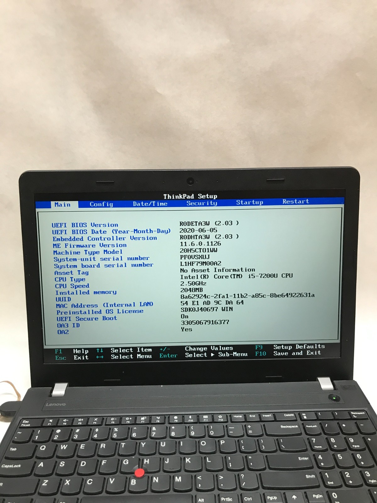 Lenovo ThinkPad E570 15″ Intel Core i5 NO RAM NO SSD/OS For Parts BIOS LOCK – DW