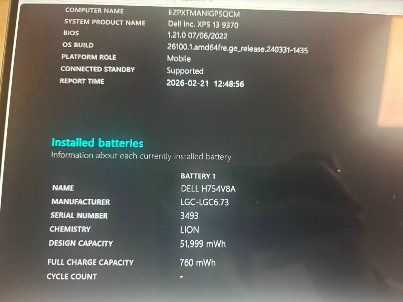 Dell XPS 13 9370 13.3” Laptop i7-8350U 16GB RAM 256GB SSD Windows 11 Pr Touch