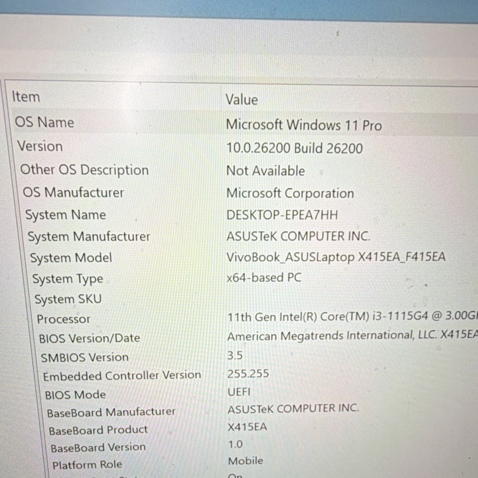 ASUS VivoBook F415E 14″ Laptop Intel i3-1115G4 12GB RAM SSD Win 11 Pro