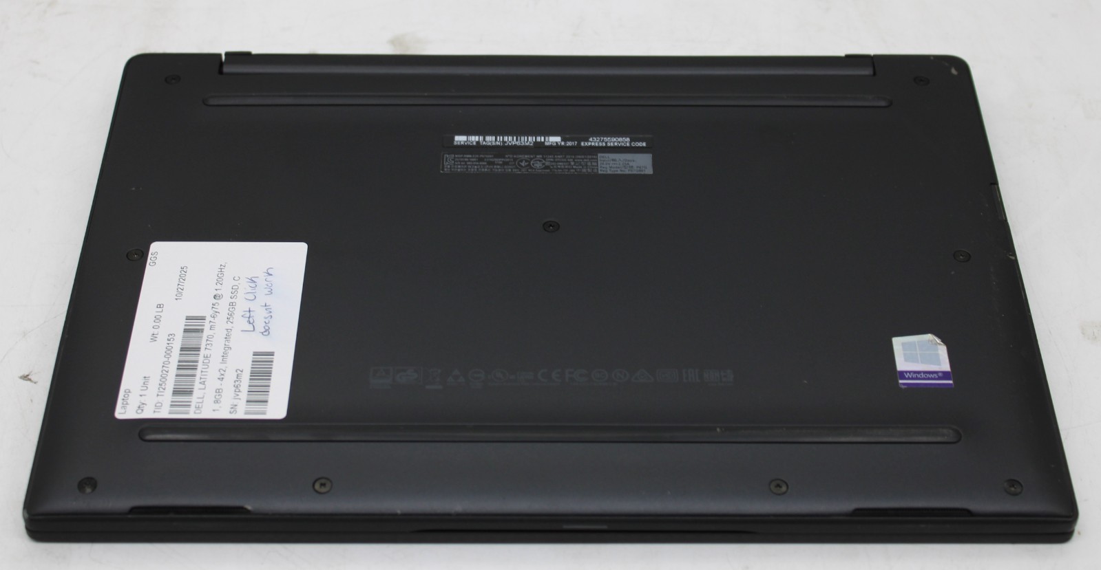 14″ Dell Latitude 7370 Laptop m7-6y75 1.20GHz 8GB RAM 256GB SSD Win 10 Pro Read*