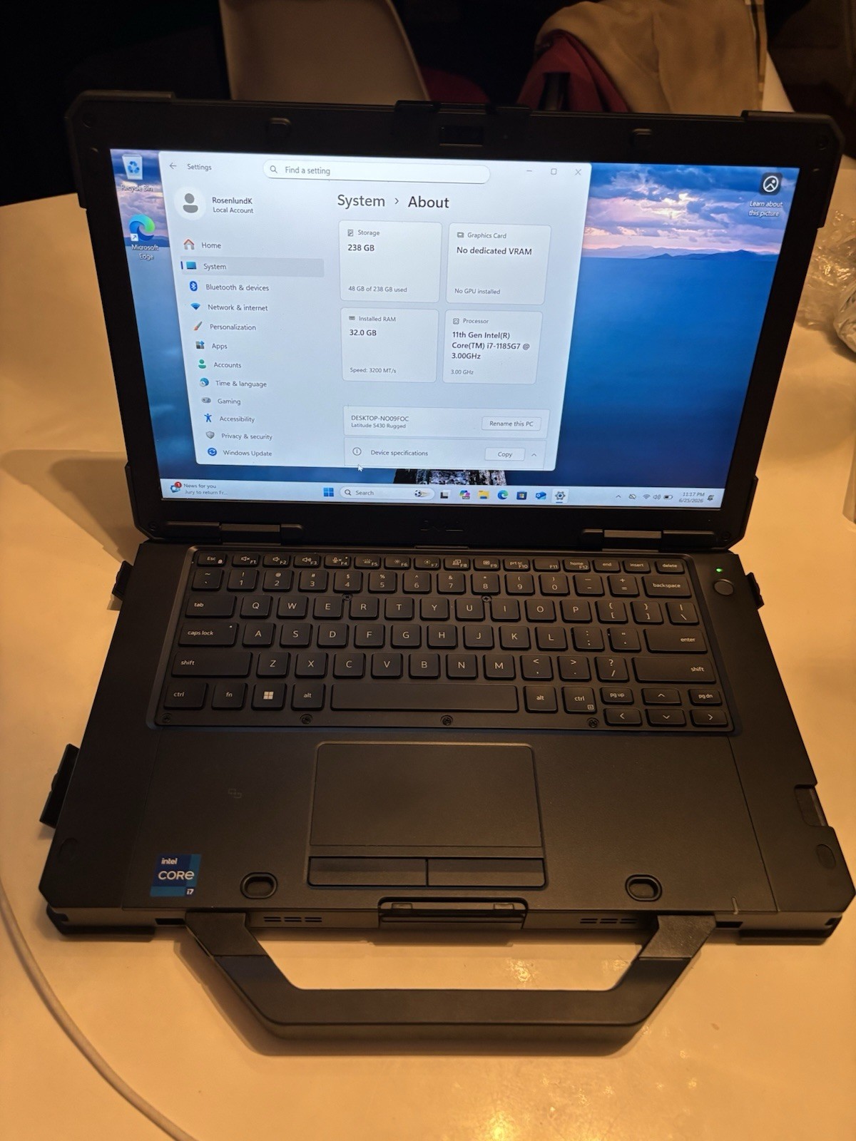 Dell 14 Rugged 5430 i7-1185G7, 32GB, 256GB SSD, Windows 11 Pro B+