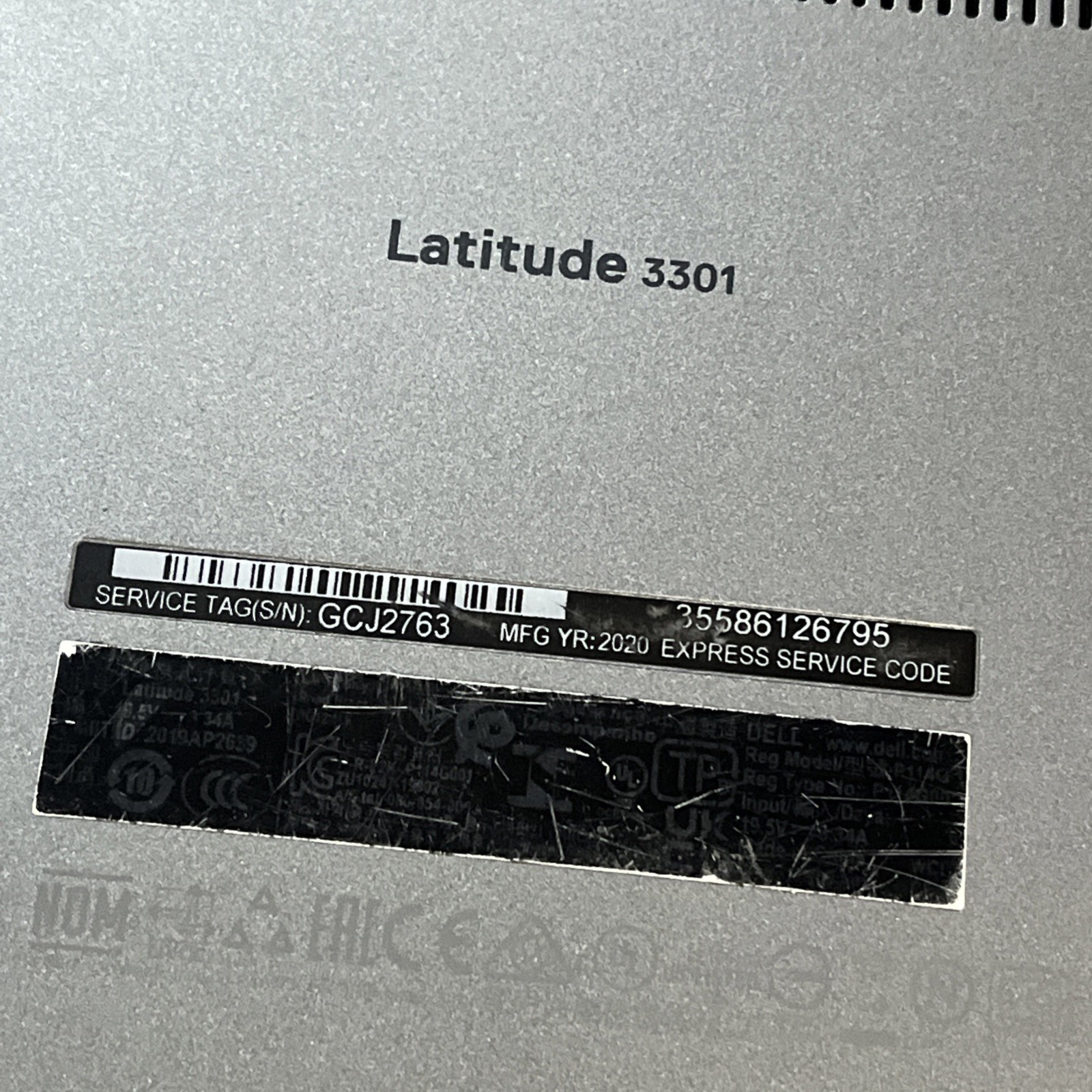 DELL LATITUDE 3301 INTEL CORE I7-8565U 8GB RAM NO HD