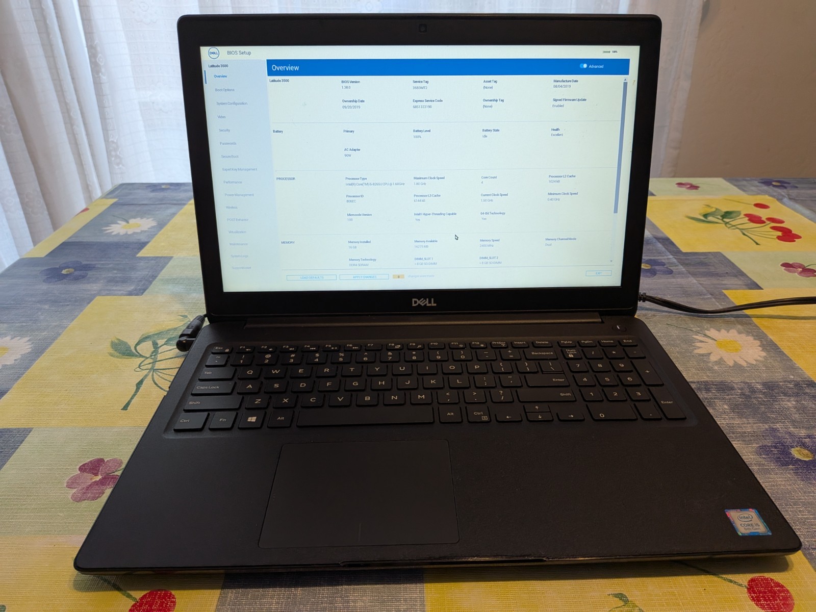 Dell Latitude 3500 (Core i5-8265U 1.60GHz, 16GB Memory, 256GB SSD, Windows 11)