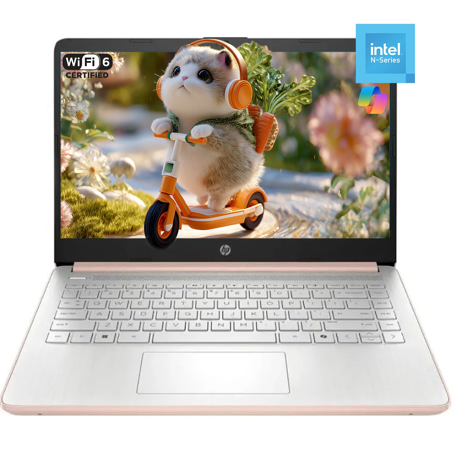 HP Student Laptop 14″ HD (1366 x 768) 4 core Intel N150 128eMMC UP TO 16GB RAM