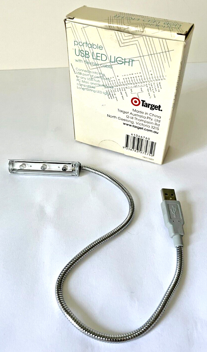 Portable USB LED Clip-On Light Flexible Cord Screen Light Unused Boxed