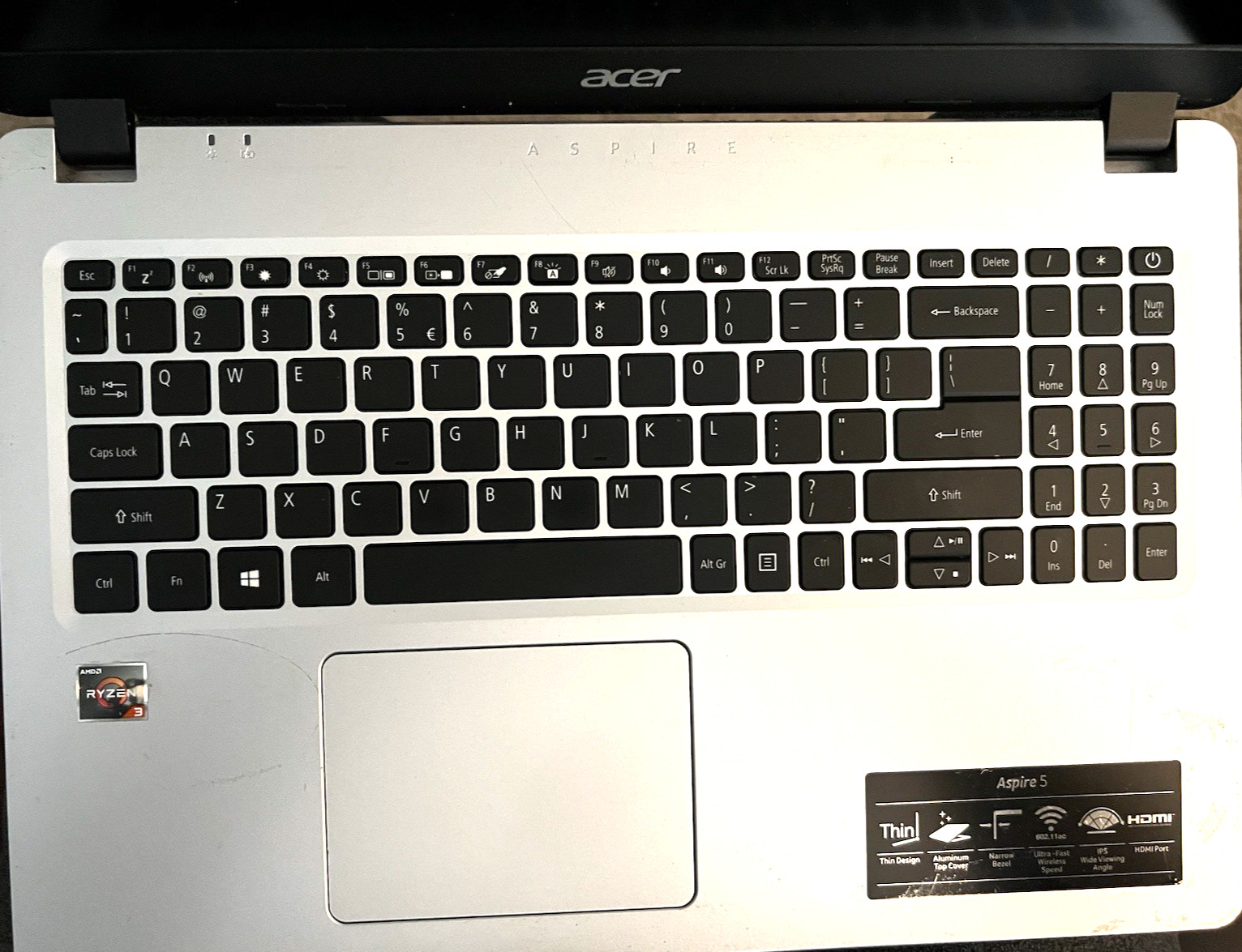 Acer Aspire 5 Laptop PC N1908 Untested