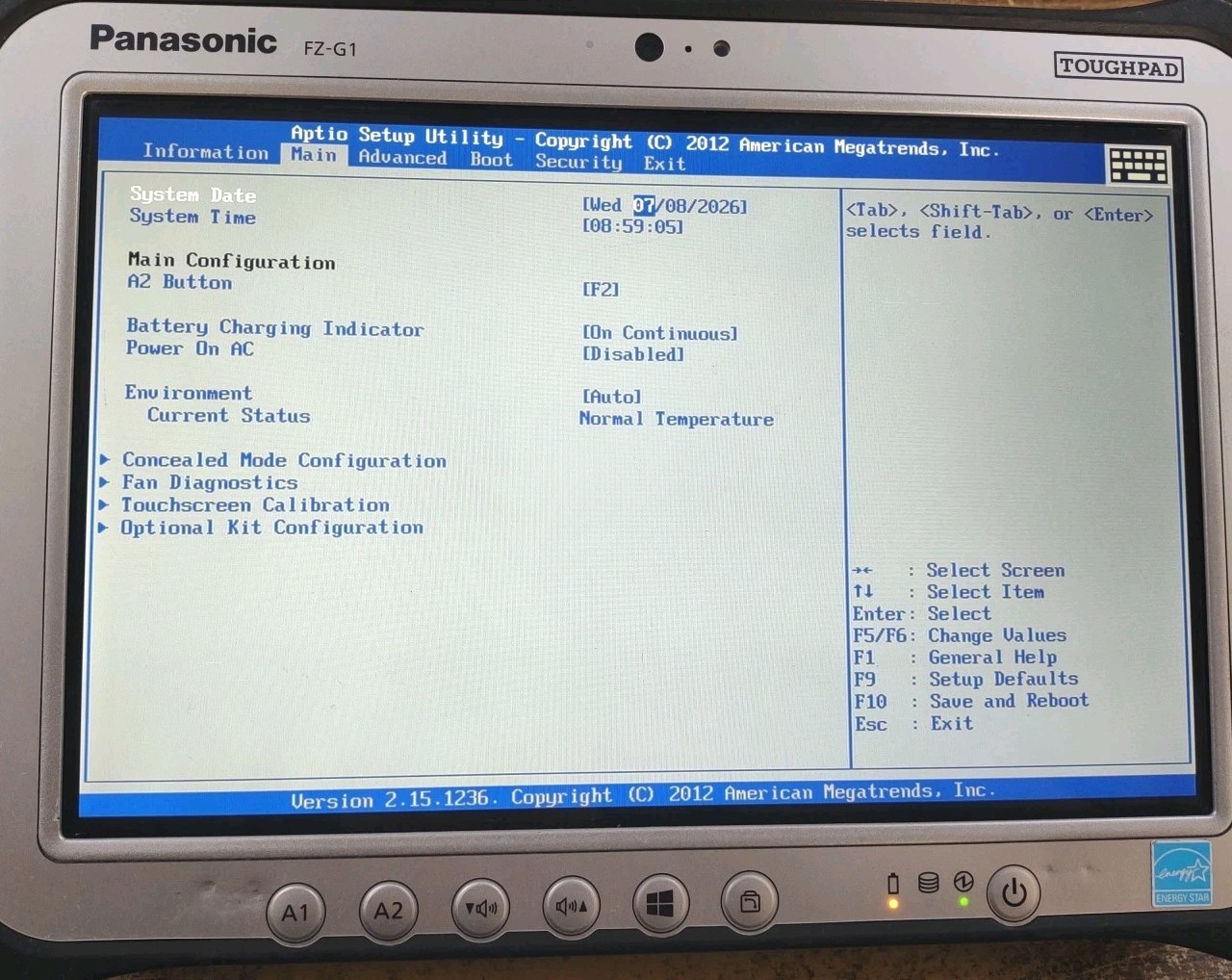Panasonic Toughpad FZ-G1 Rugged Tablet W/ i5-4310U, 8GB, 128GB, STYLUS.