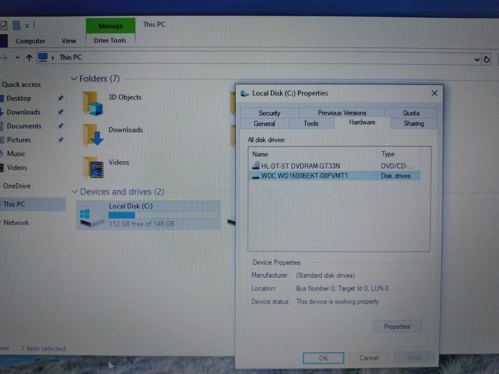 Lenovo ThinkPad L412 14in Intel M520 @ 2.4GHz 6GB RAM 160GB HDD Win 10 Pro