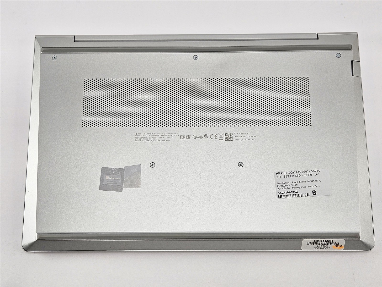 HP ProBook 445 14″ G9 32GB 512GB SSD Ryzen 5 5625U 1920×1200 Wi-Fi 6