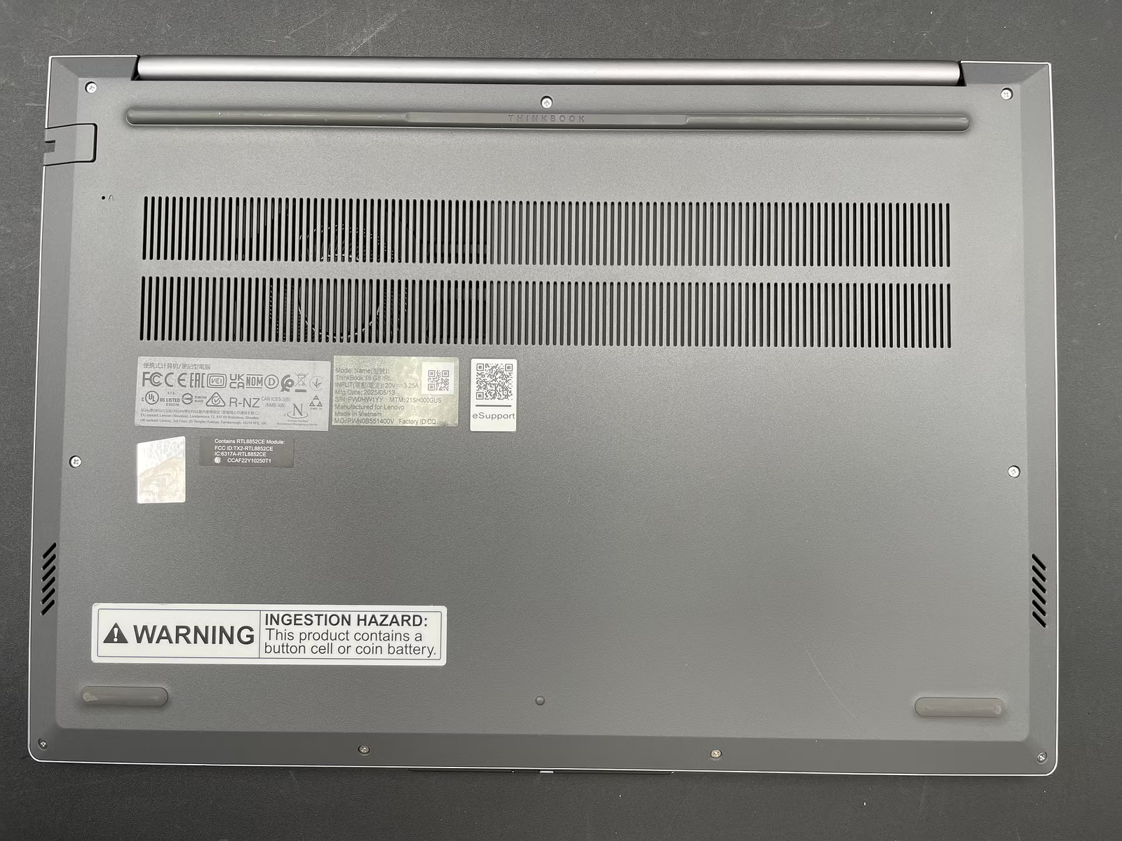 Lenovo ThinkBook 16 G8 IRL Used 16″ (Core 5 210H-16GB-512 GB NVMe)