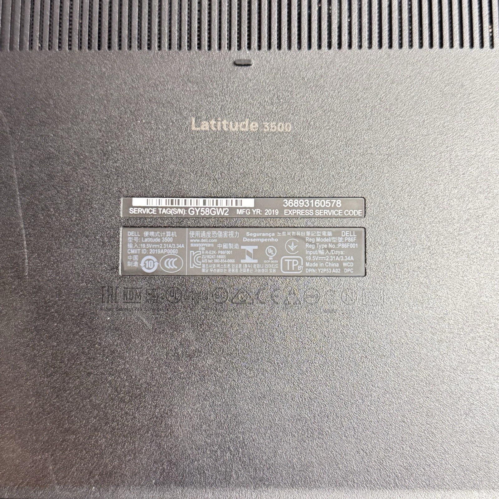 Dell Latitude 3500 15″ Laptop i5-8265U @ 1.6GHz 8GB RAM 500GB HDD Windows 11 Pro