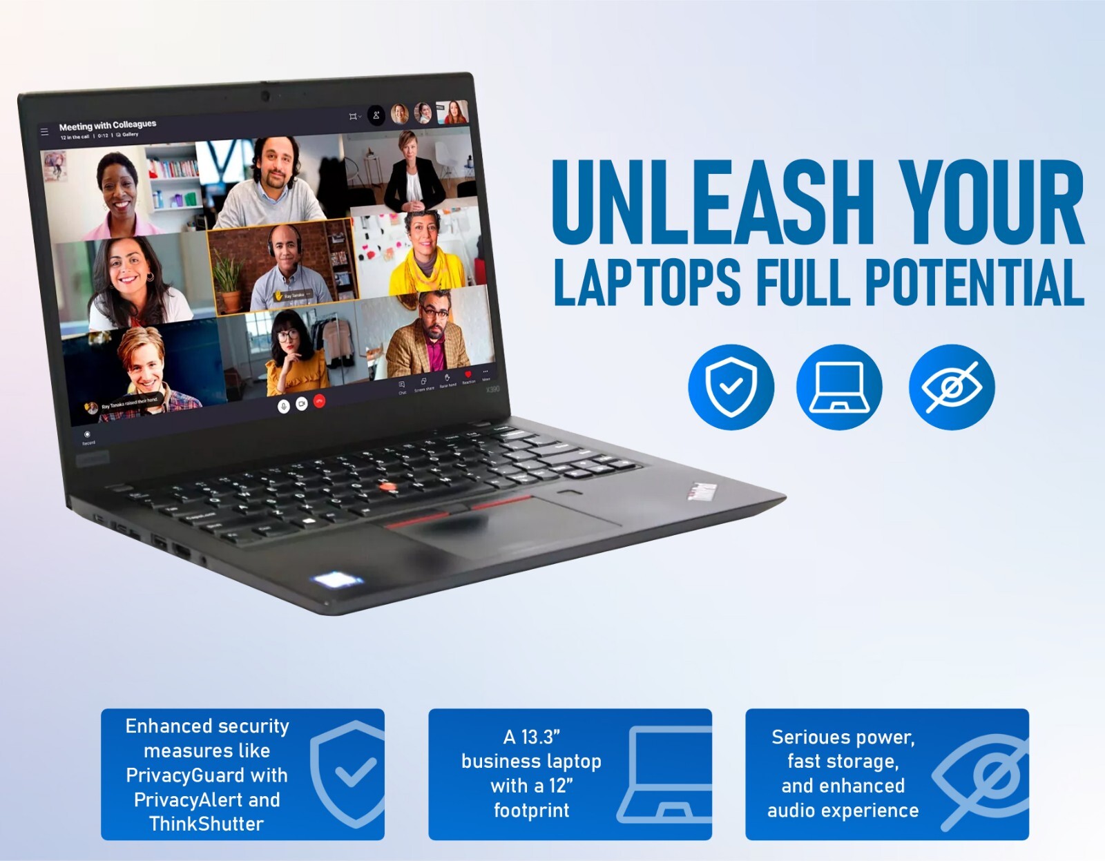 Lenovo ThinkPad X390 13″ Intel i5-10210U 8GB RAM 500GB NVMe SSD Windows 11 Pro