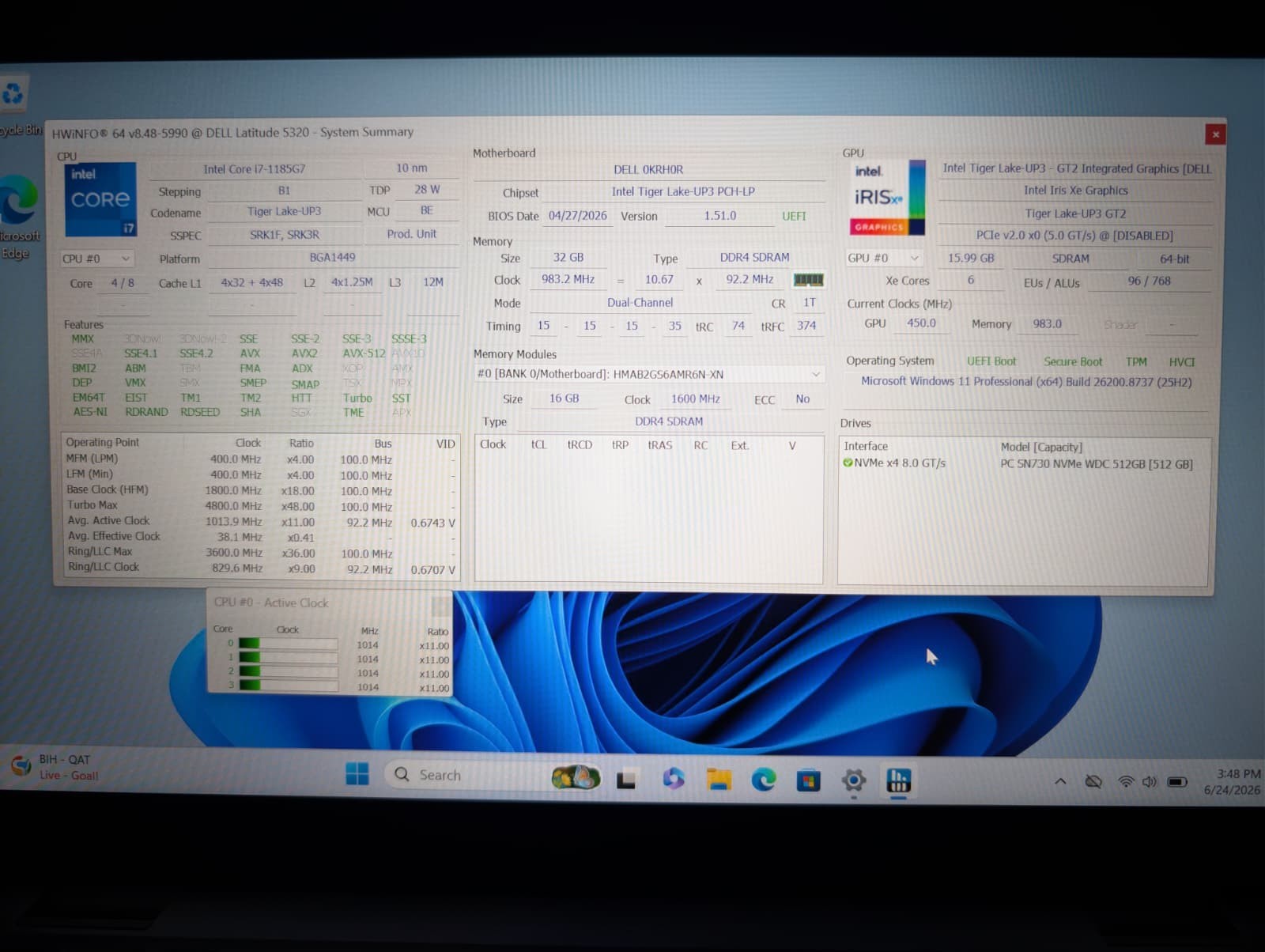 Dell Latitude 5320 2-in-1 TouchScreen | i7 11th Gen 32GB RAM 512GB SSD | Backlit
