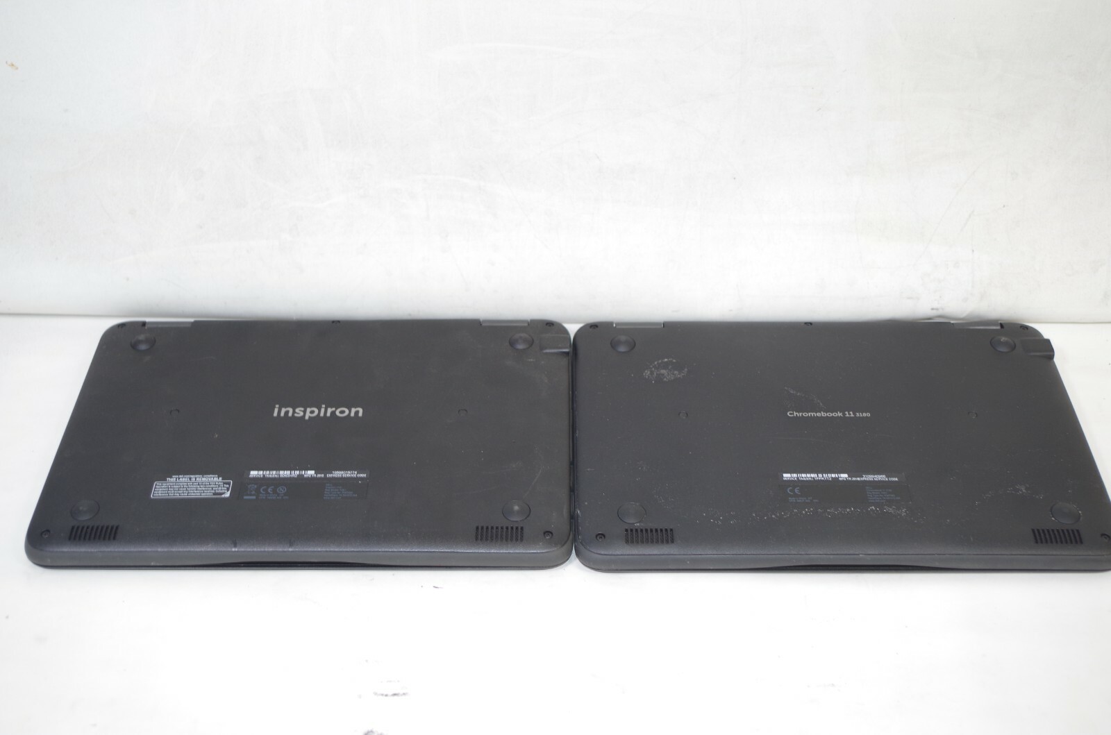Lot of 2 Dell Chromebook 3180 Mini Laptop Netbook Boots As Is