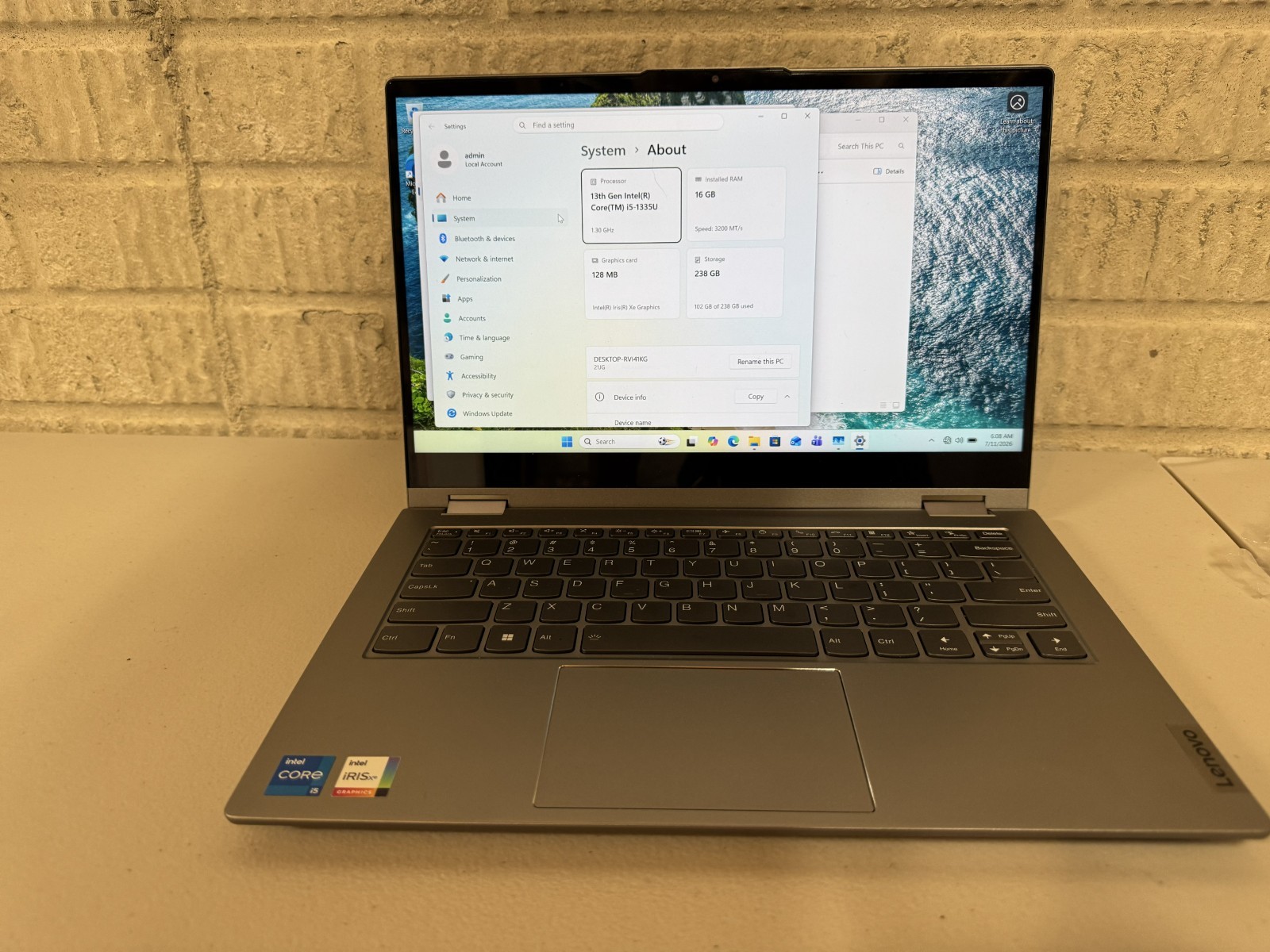 Lenovo Thinkbook 14s Yoga Intel i5-1335U Win 11 PRO 240GB 16gbRAM