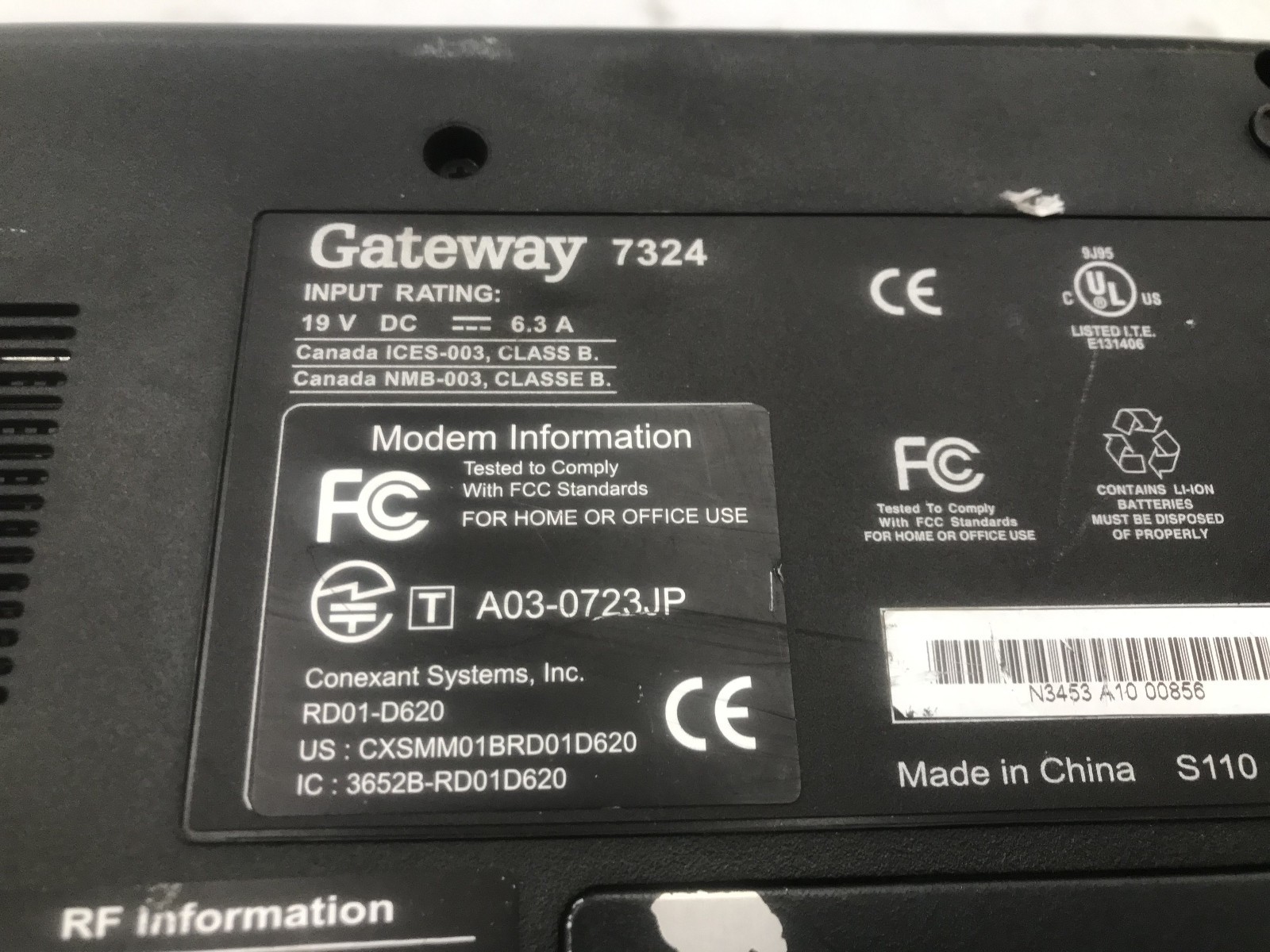 GATEWAY 7324 – BOOTS TO BIOS – INTEL PENTIUM 4 – 480MB RAM – NO OS -READ DESC-BB