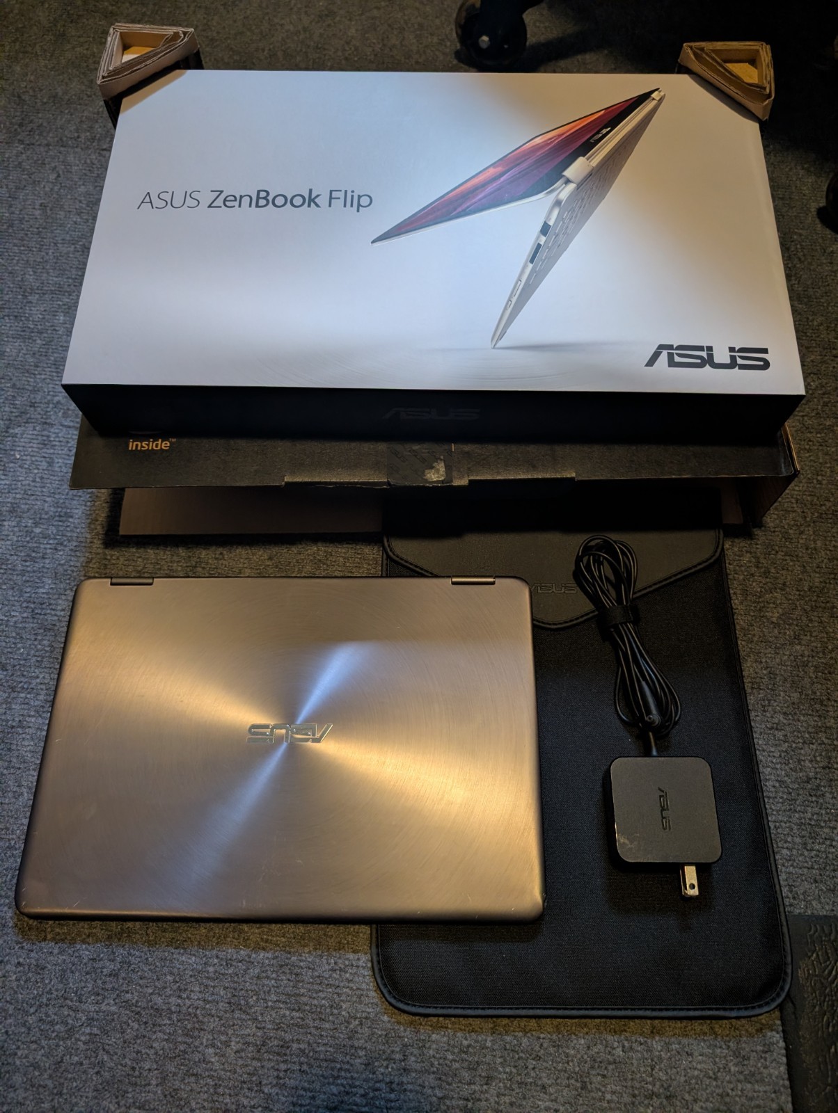 ​ASUS ZenBook Flip UX360C 13.3″ FHD Touch Laptop – Intel Core m3 – 8GB RAM – 256