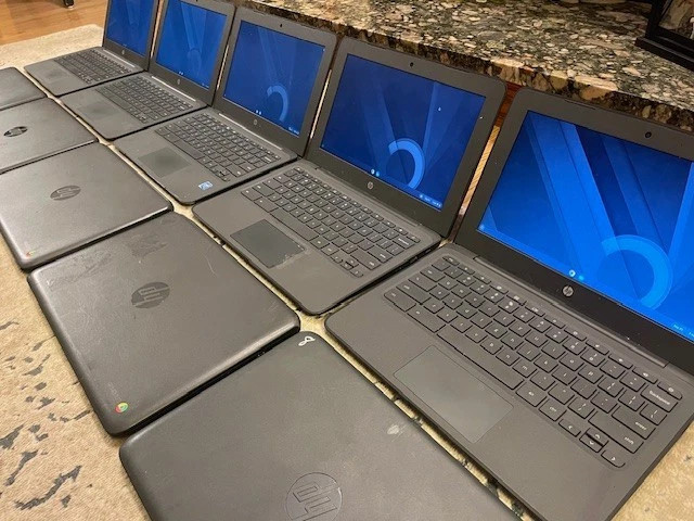 *LOT OF 10* HP Chromebook 11 G6 EE – 16GB SSD, 4GB RAM – Model 3NU57UT