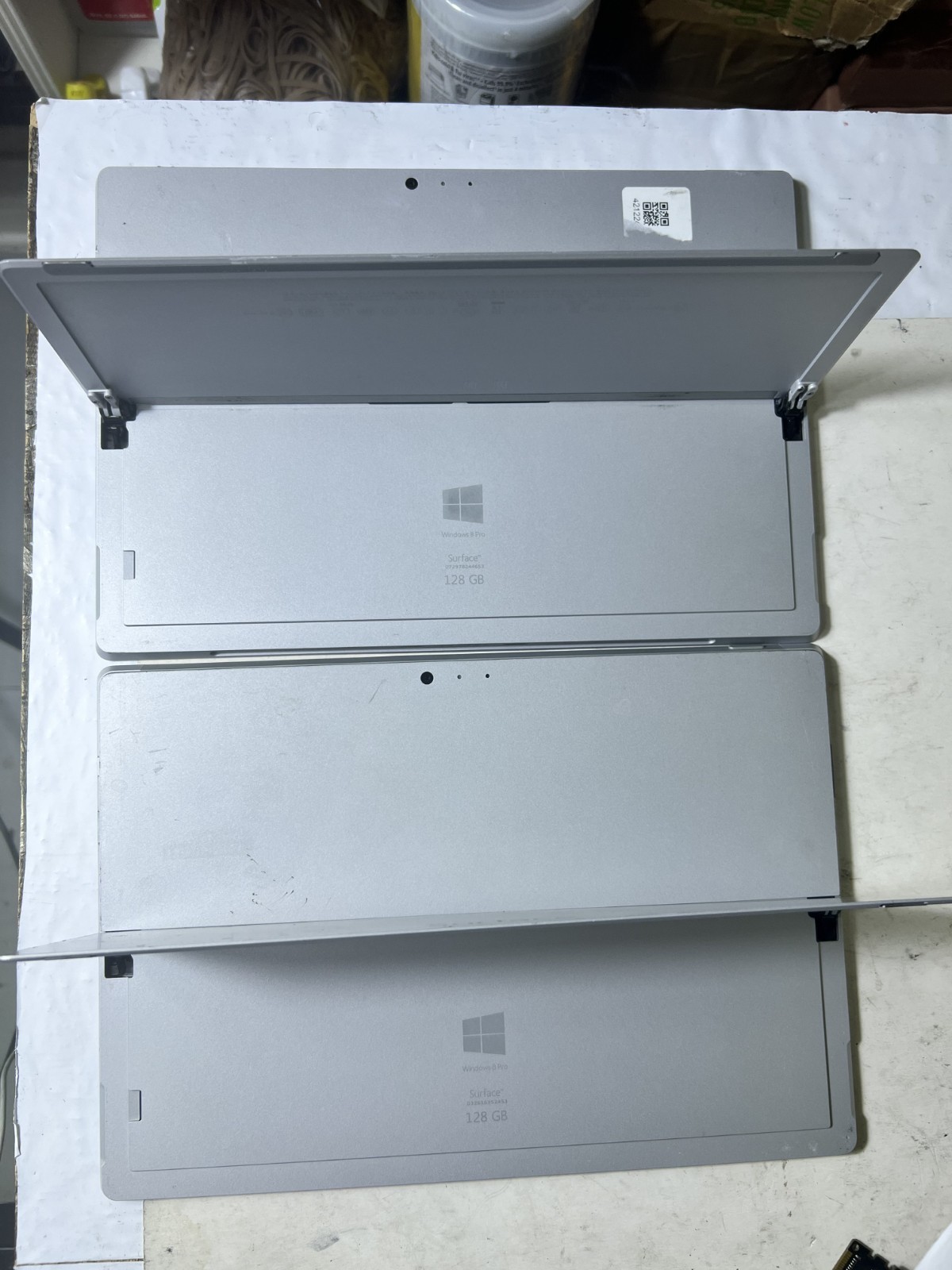 Lot of 2 MICROSOFT SURFACE PRO 3 1631 i5-4TH 1.90GHz 4GB RAM 128GB SSD NO SCREEN