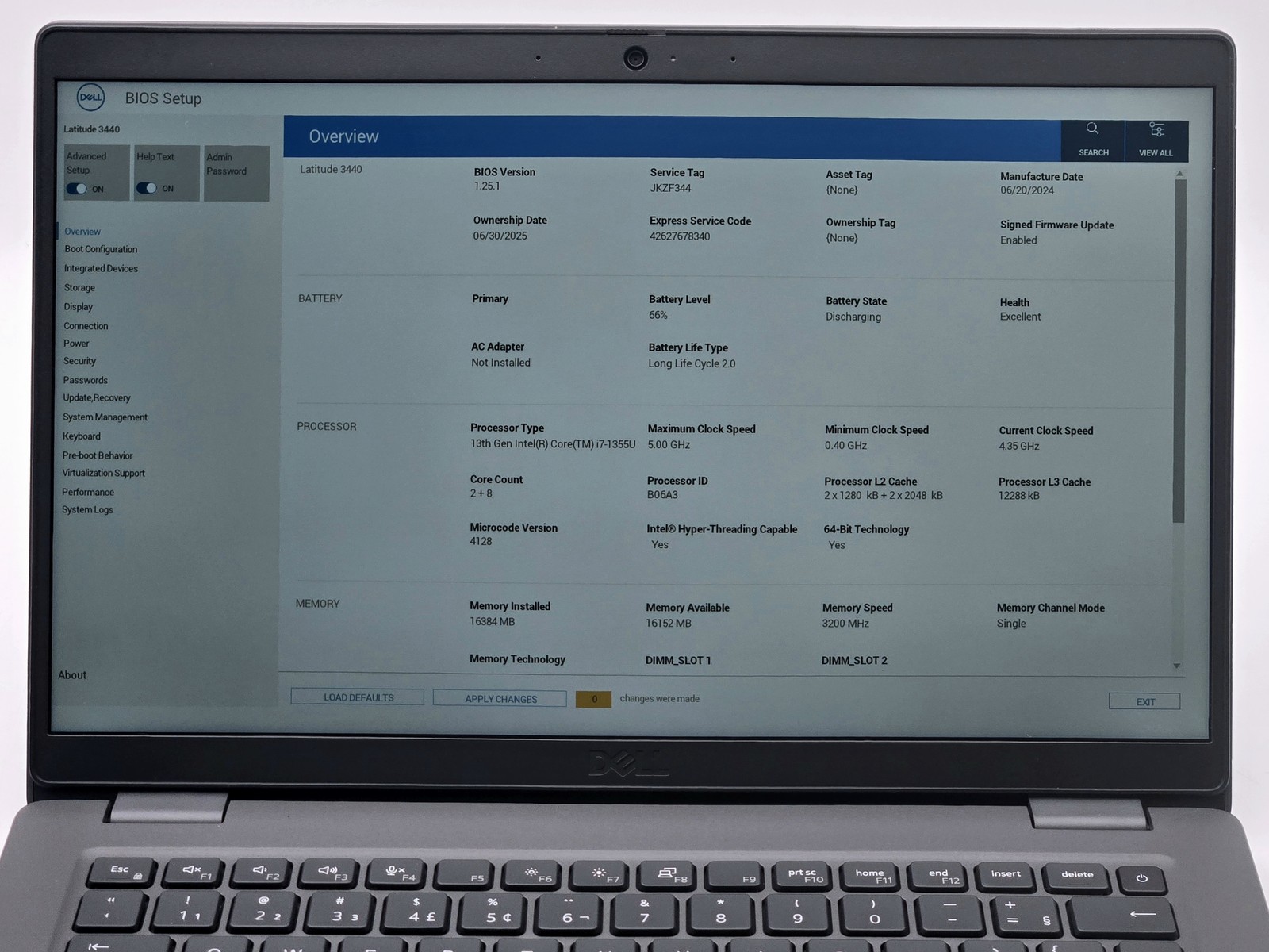 Dell Latitude 3440 14″ FHD 13TH I7-1355U 256GB SSD 16GB W11P Webcam