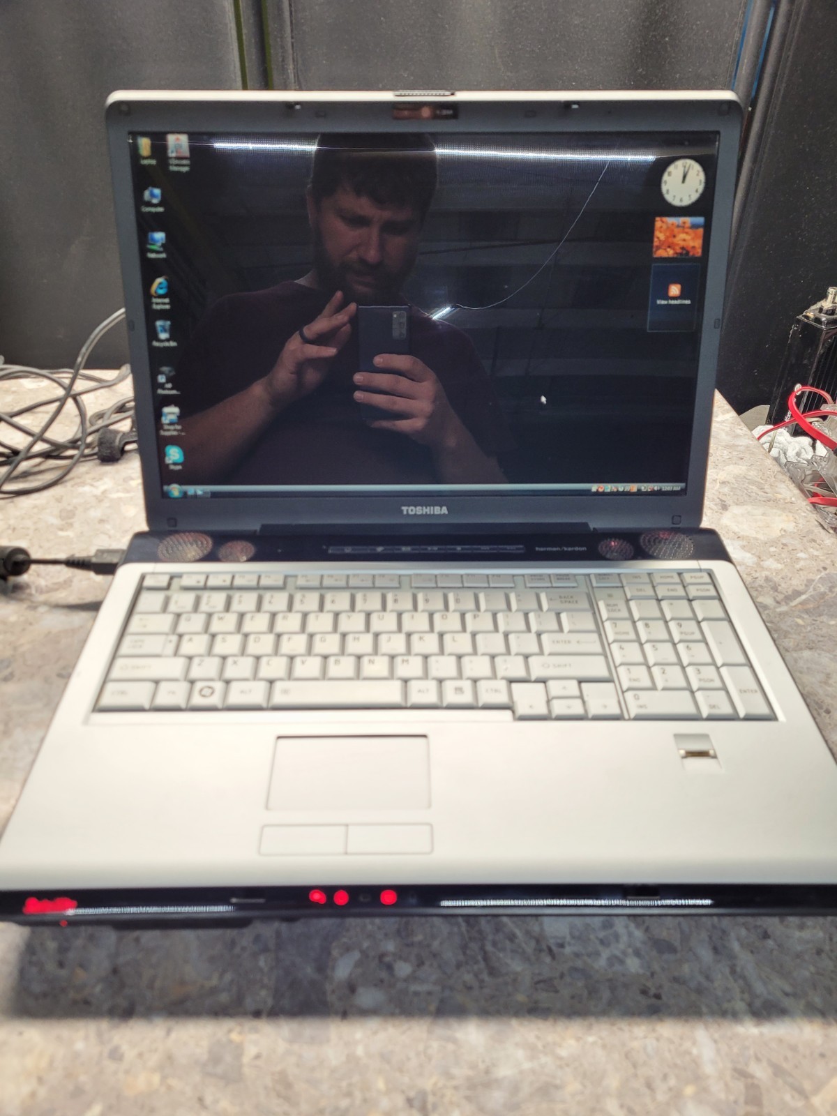 Toshiba Satellite X205 ‘Baby Qosmio’ 1.66ghz 2gb 1tb 8700m GT Retro Gaming Win V