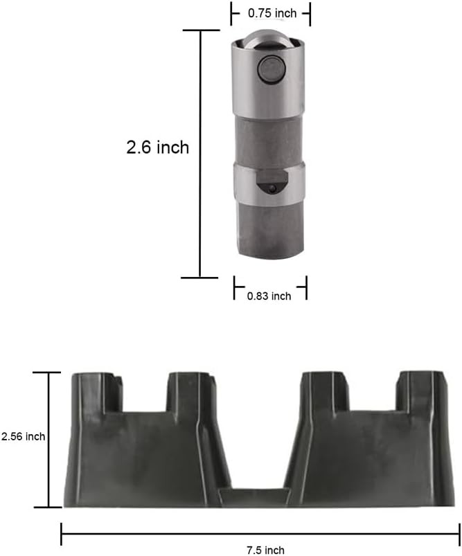 LS7 Lifters 16 Pcs Hydraulic Roller Ls Lifters and Trays,5.3 Lifter for Chevy GM