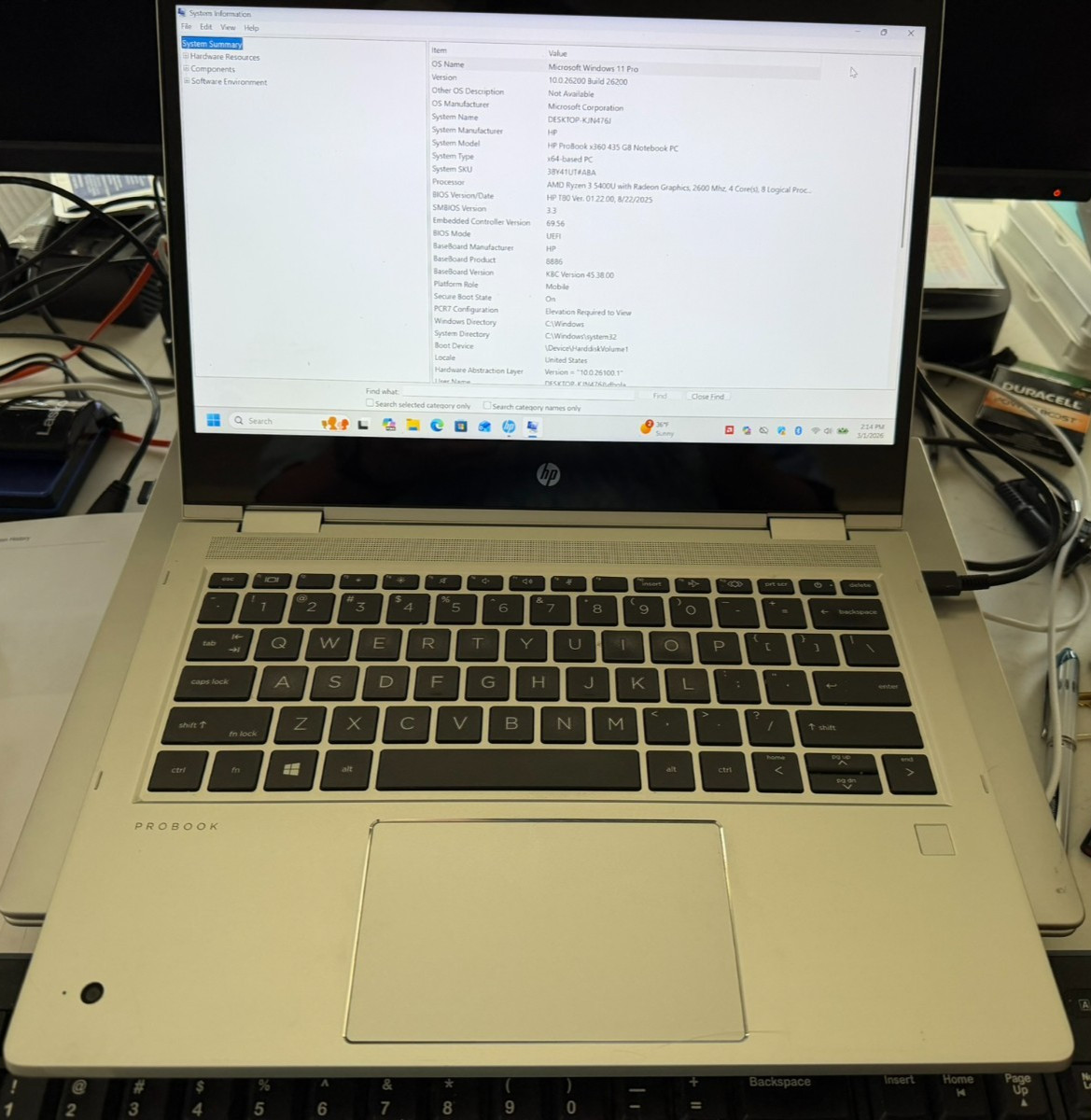 HP ProBook x360 435 G8 13.3” FHD Touch AMD Ryzen 3 PRO 5400U 16GB 512GB SSD W11P