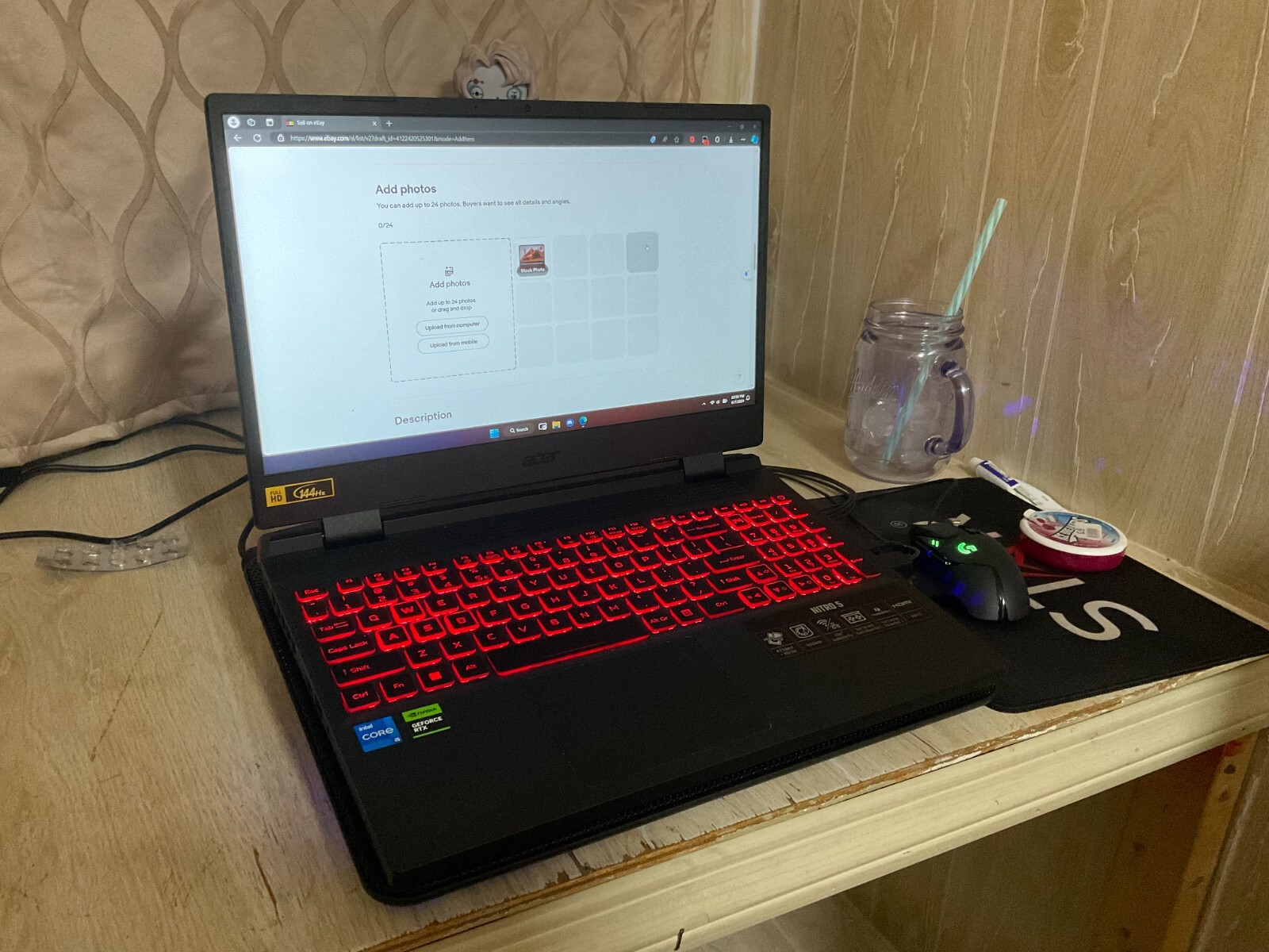 Acer – Nitro 5 15.6″ Gaming Laptop FHD-Intel 12th Gen Core i5- NVIDIA GeForce R