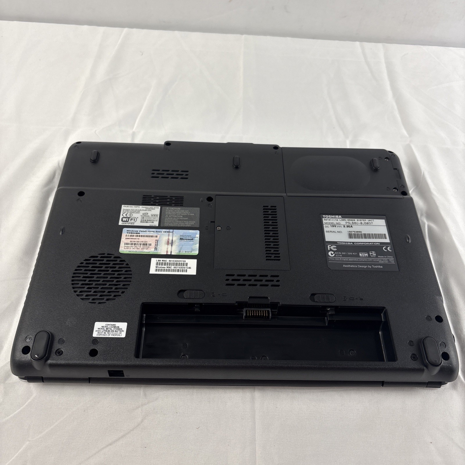 Toshiba Satellite L305-S5920 2GB SDRAM 160GB HDD 15.4” Laptop New Tested