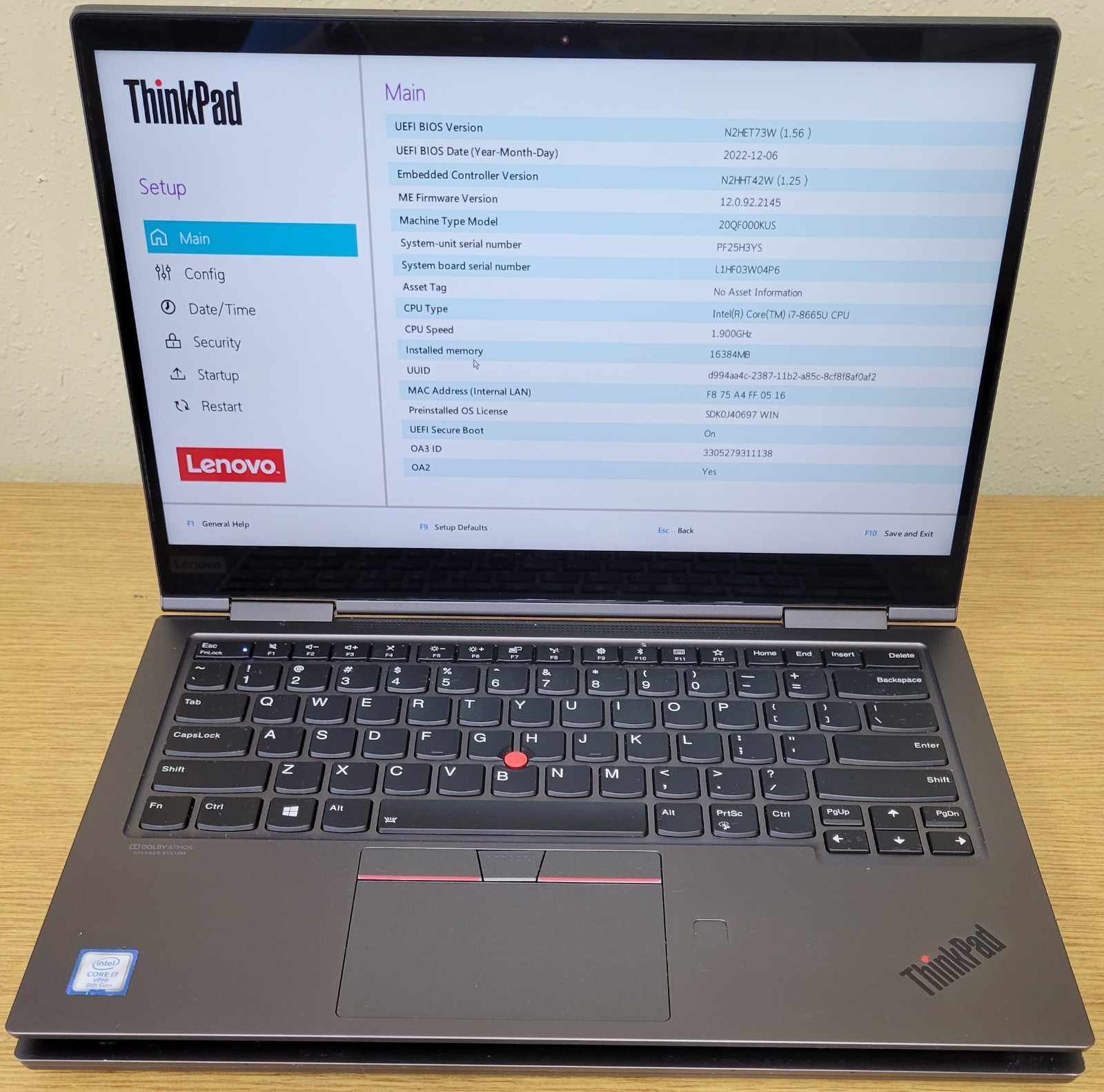 (Lot of 2)Lenovo ThinkPad 360 X1 Yoga Gen 4 i7-8665U 1.90GHz 16GB QHD No OS