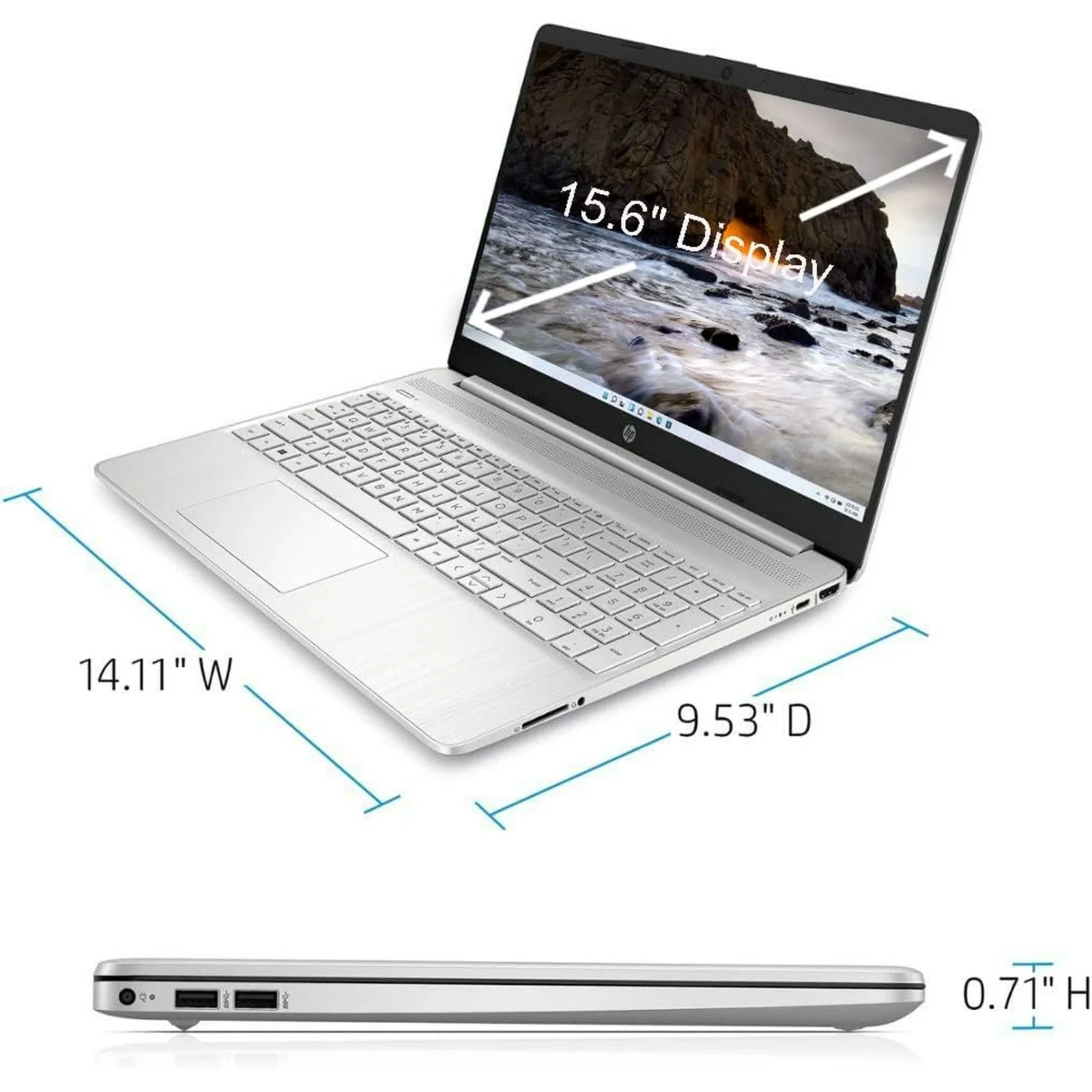 HP 15.6″ Touchscreen Laptop, Intel Core i3-1115G4, 16GB RAM 1TB SSD, Win11Pro