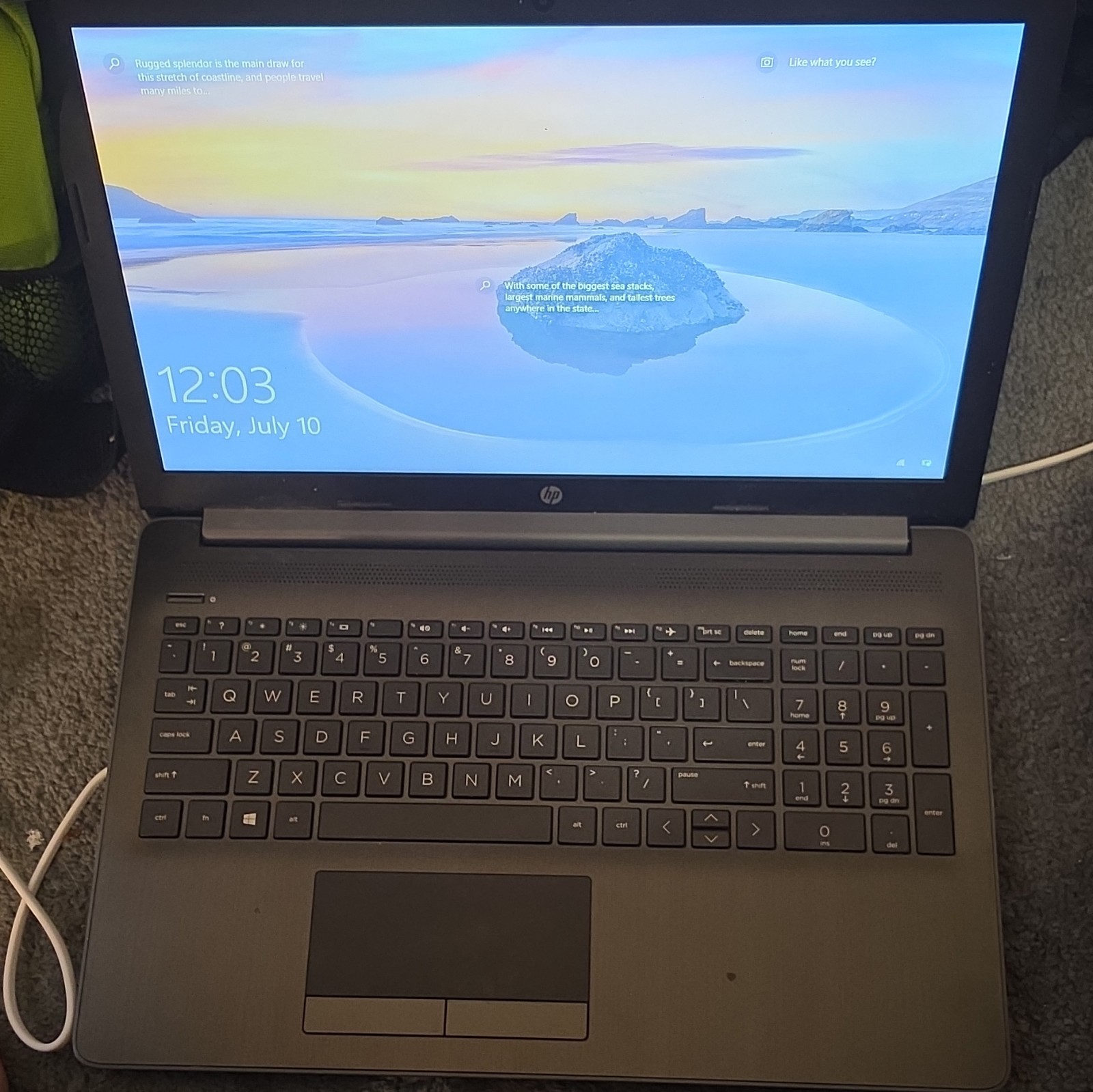 HP 15-da0xxx 15.6in Touchscreen i3 7th Gen 4GB 500GB HDD Win10 Black