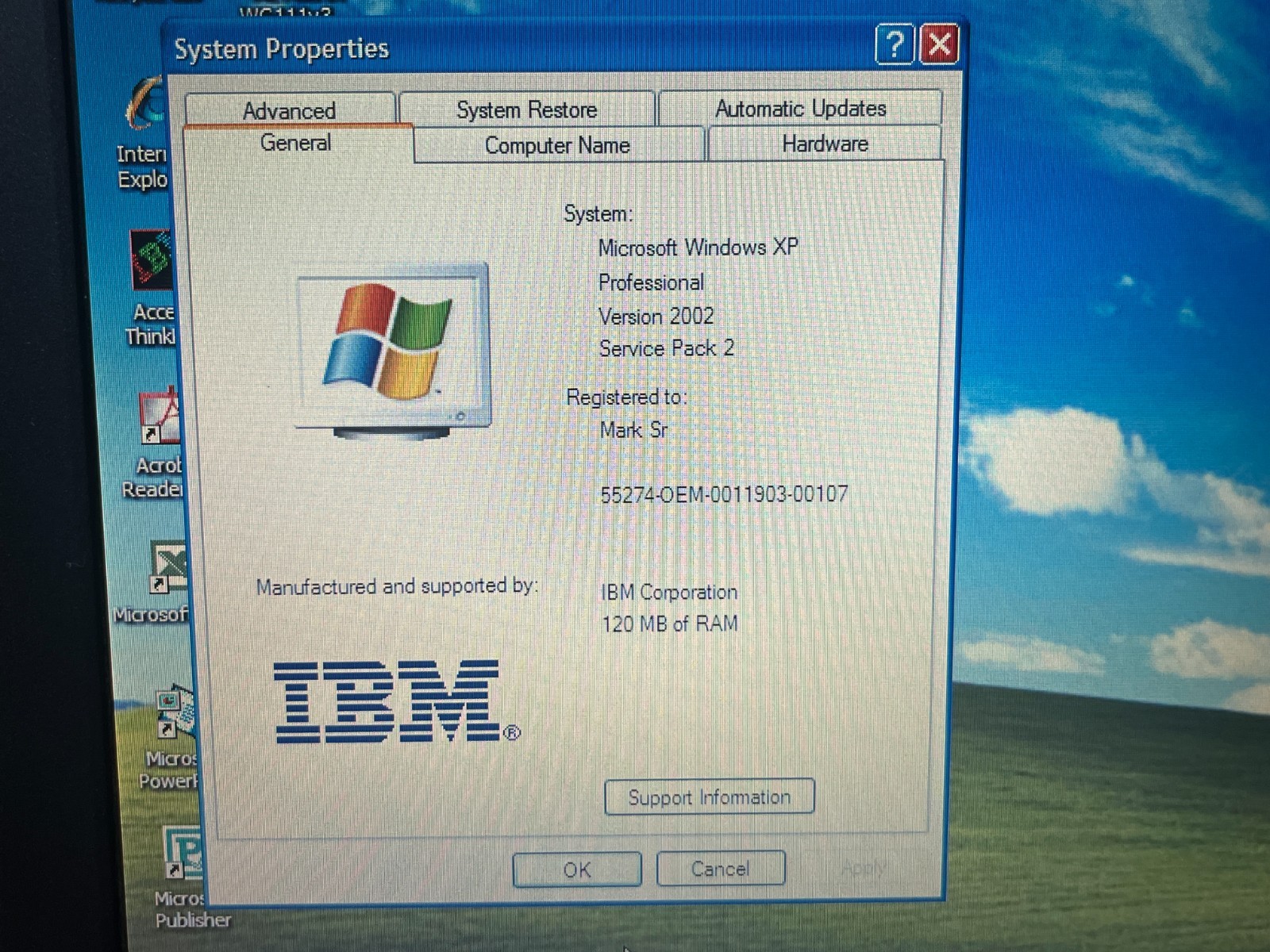 IBM ThinkPad R31 14″ Retro Collector Vintage Laptop Windows XP Pro Parallel Port
