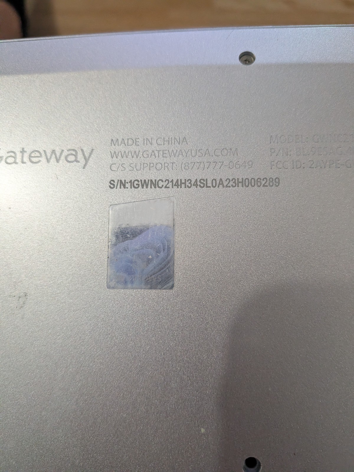 Gateway GWNC214H34-SL Intel Celeron 4GB RAM 120GB SSD Win11p, (Doesn’t Work)