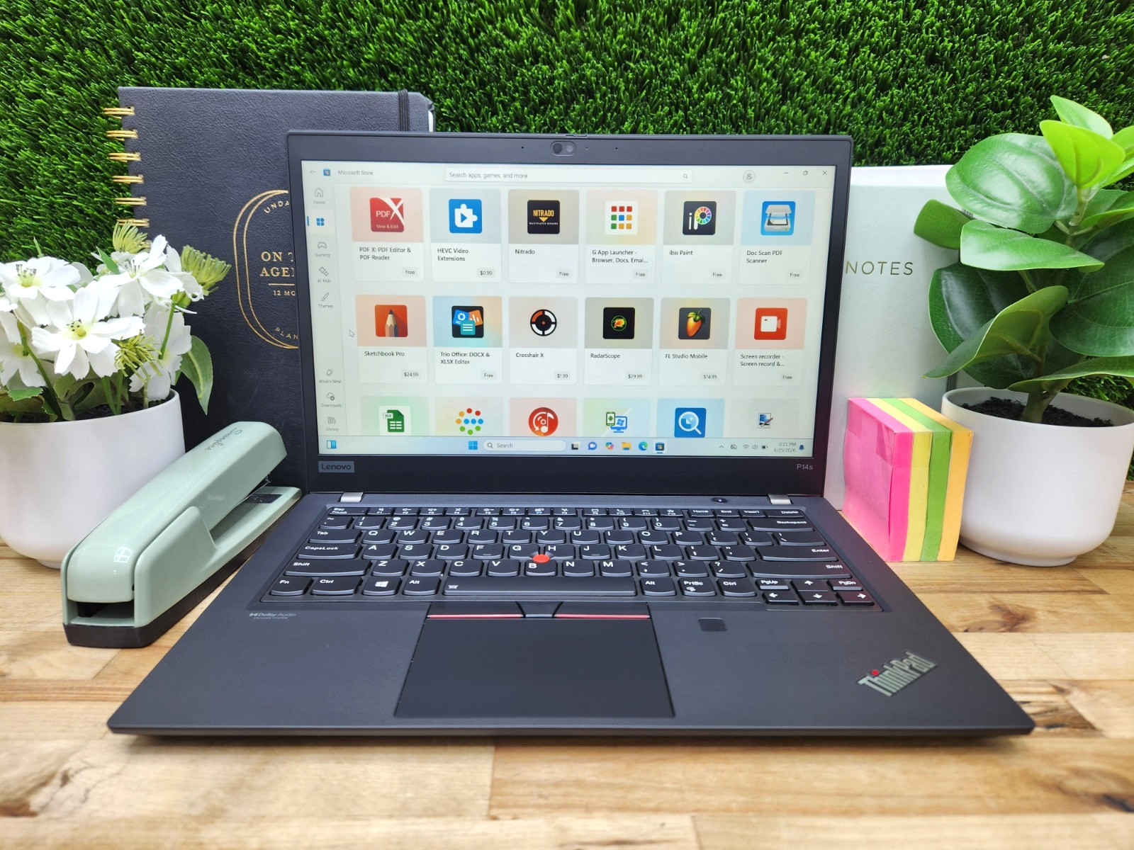 Lenovo ThinkPad P14s Gen 2 14 FHD i7-1165G7 32GB 512GB Nvi. T500 EXCELLENT BATT~