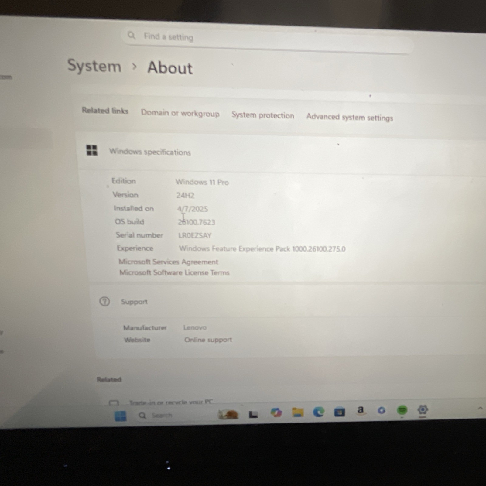 Lenovo ThinkPad 12″ Touch Intel Core m3-8100Y 8GB RAM 119GB SSD