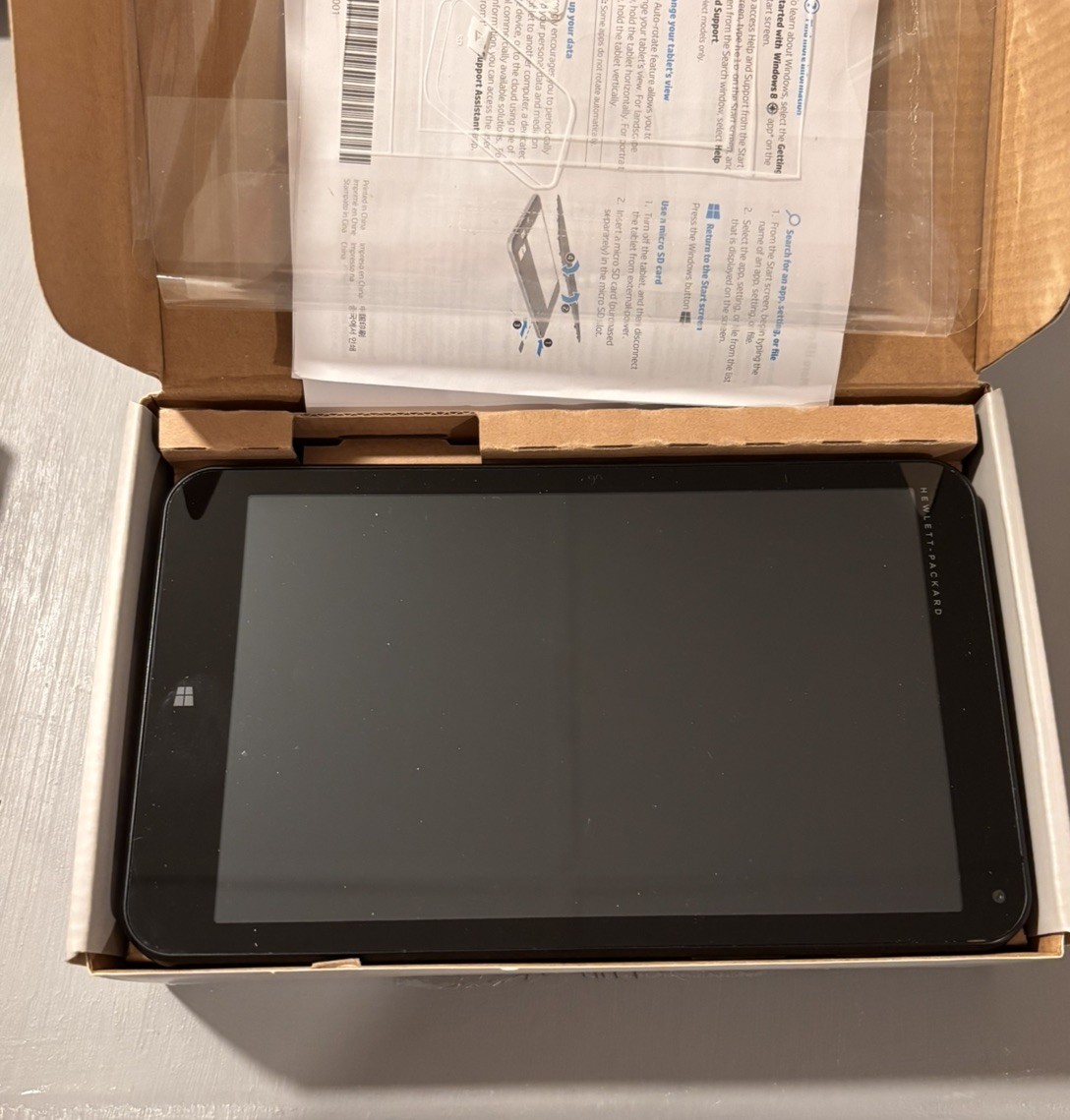 HP Stream 8 Windows Tablet 5909 32GB Of Storage Black Bluetooth