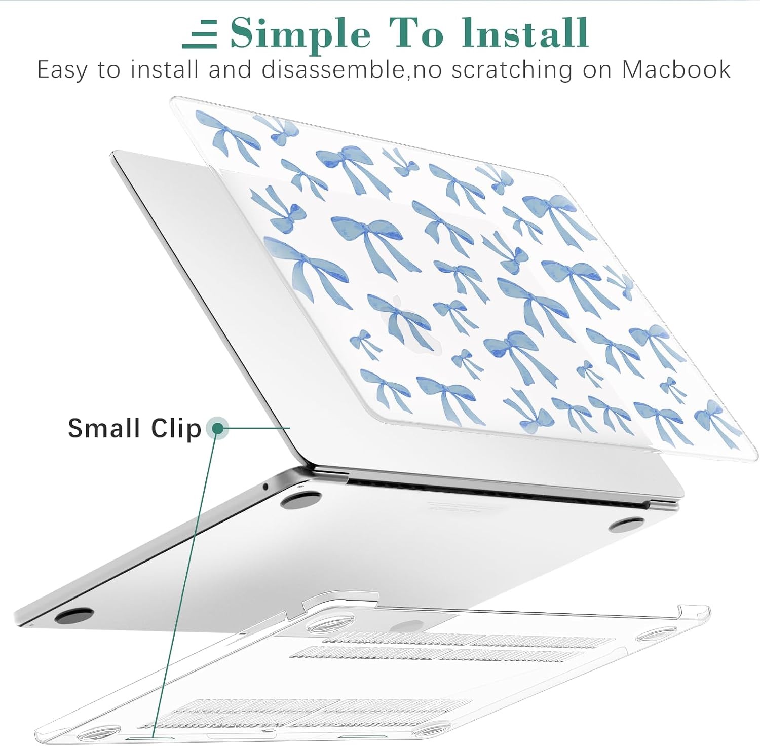 Plastic Hard Shell Case for MacBook Air 15 Inch Case 2024 2023 Release M3 A3114