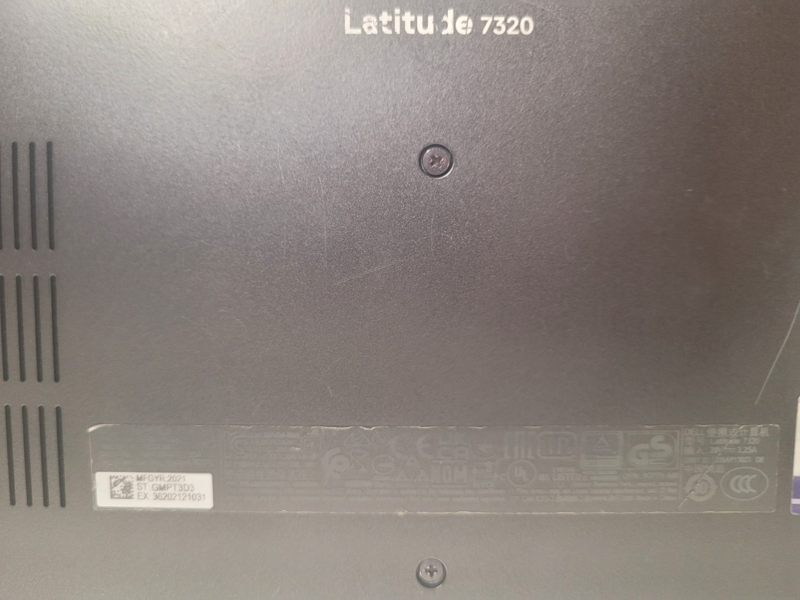 Dell latitude 7320 13.2″ i5-1145G7 2.6gh 16gb onboard ram 256gb ssd READ GMPT3D3