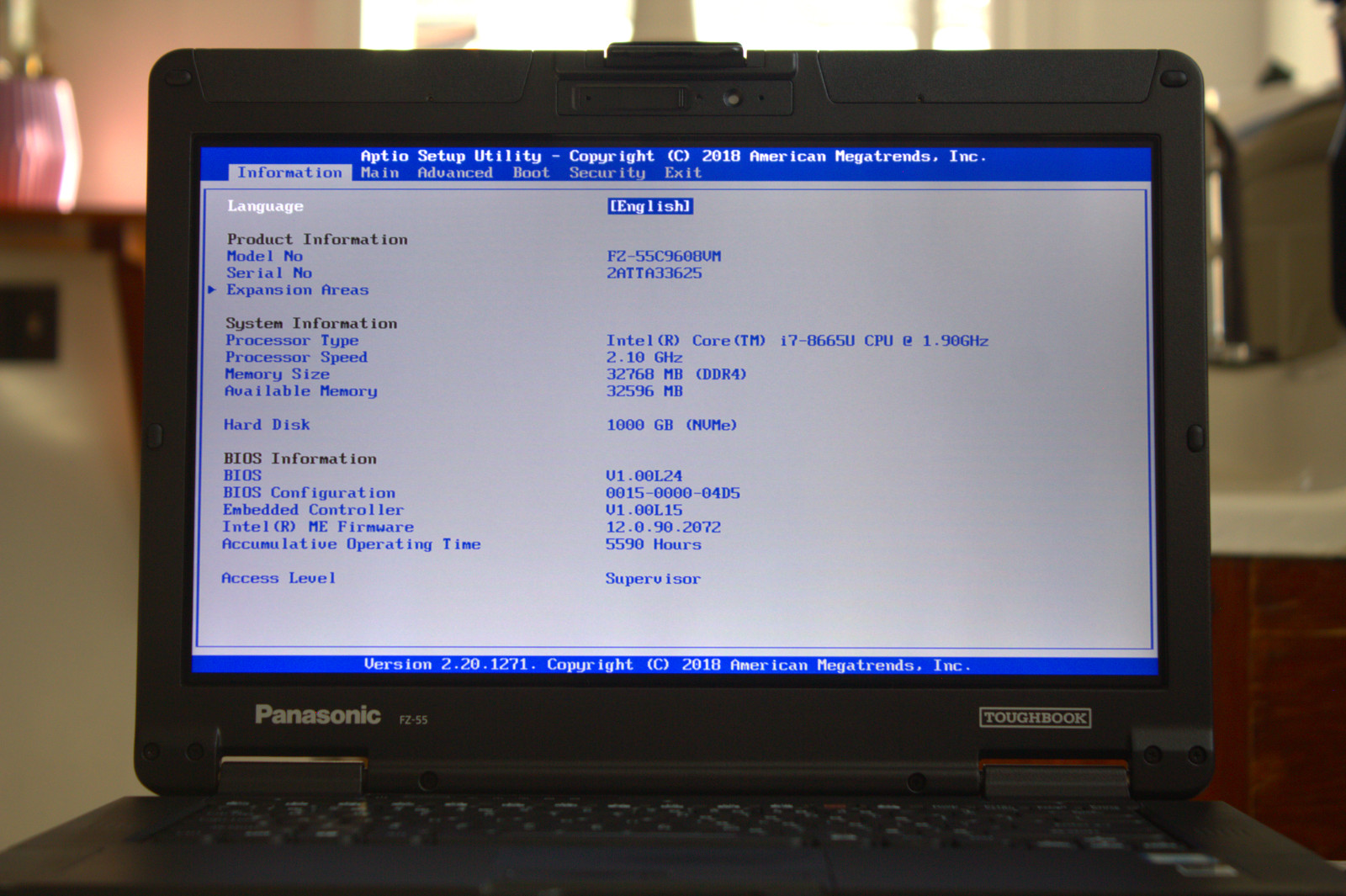 Panasonic Toughbook FZ-55 i7-8665U New 1TB SSD 32GB RAM Touch 4G GPS 2x Batt IR