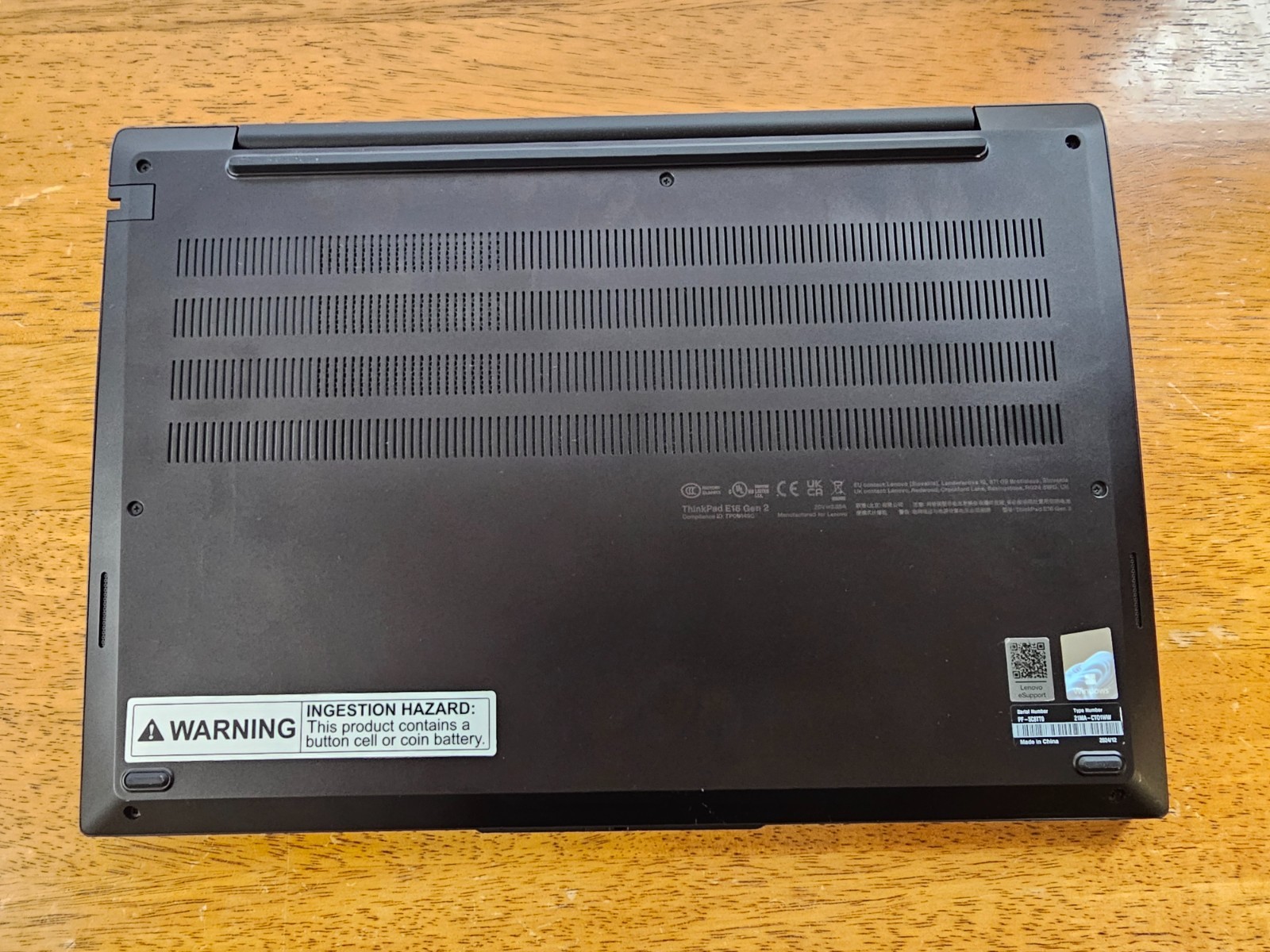 Lenovo ThinkPad E16 Gen 2, Intel Ultra 5 125U, 512GB NVME, 16GB DDR5, WIN 11