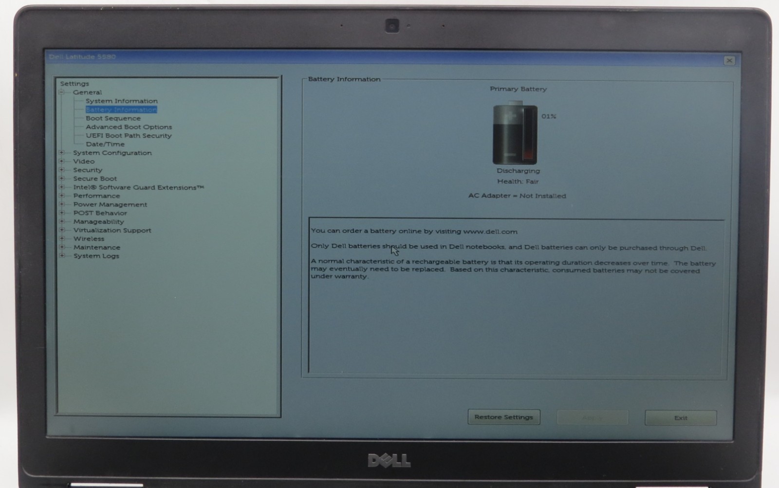 Dell Latitude 5580 | i7-7820GQ @ 2.90GHz | 8GB DDR4 | No HDD/OS
