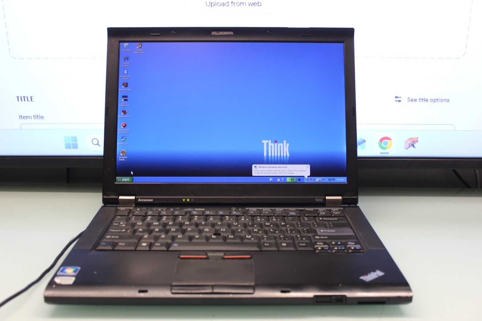 #56 LENOVO THINKPAD T410 14″ LAPTOP INTEL i5 M560@2.67GHz 3GB 150GB HD WINDOW XP