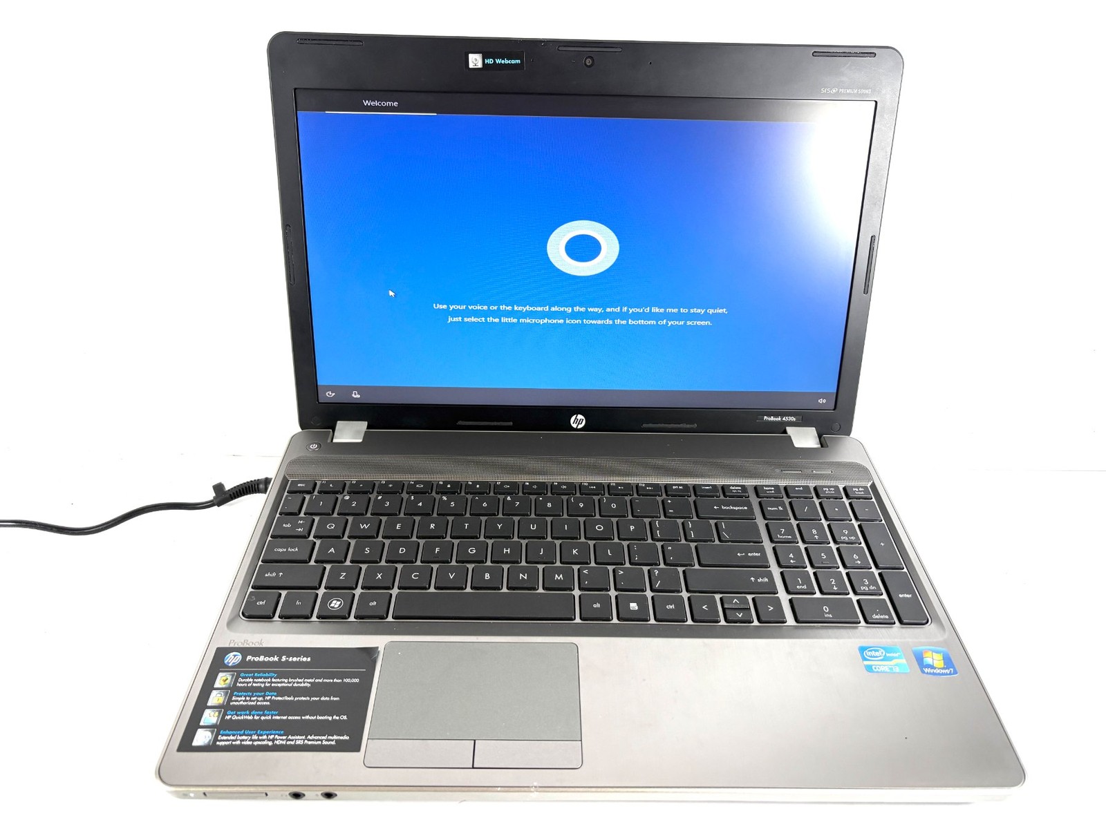 HP ProBook 4530s 15.6″ HD 2.2GHz i3 4GB RAM 500GB HDD Windows 10
