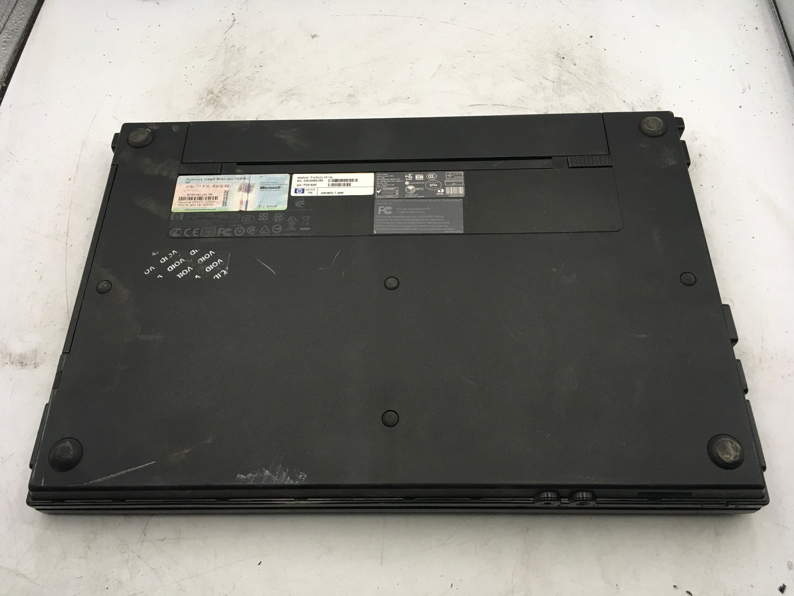 HP PROBOOK 4510S – BOOTS TO BIOS – INTEL CELERON 900 – 2GB RAM – 15″ – READ – BB