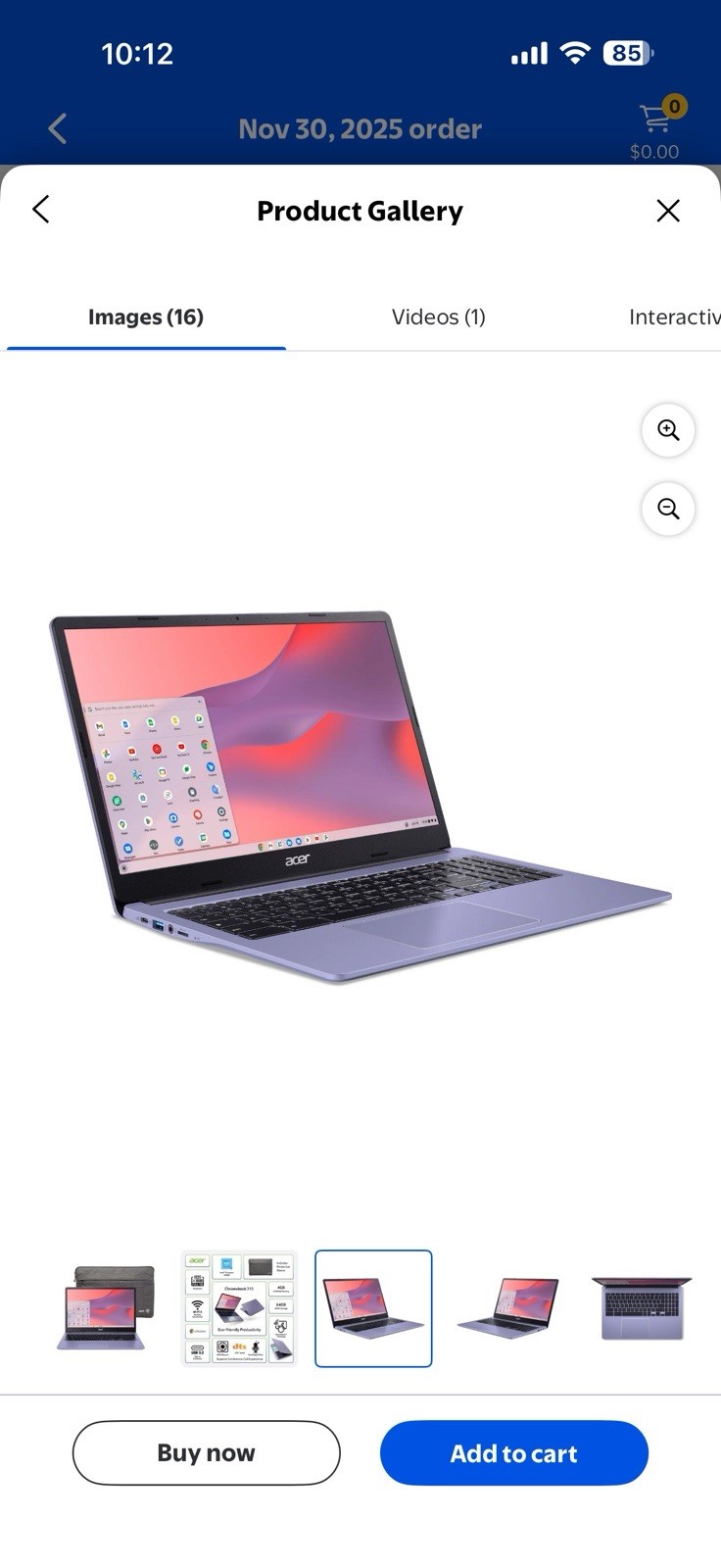 Acer Chromebook 315 Laptop 15”6 inches brand New Inbox N 45 protective Sleeve