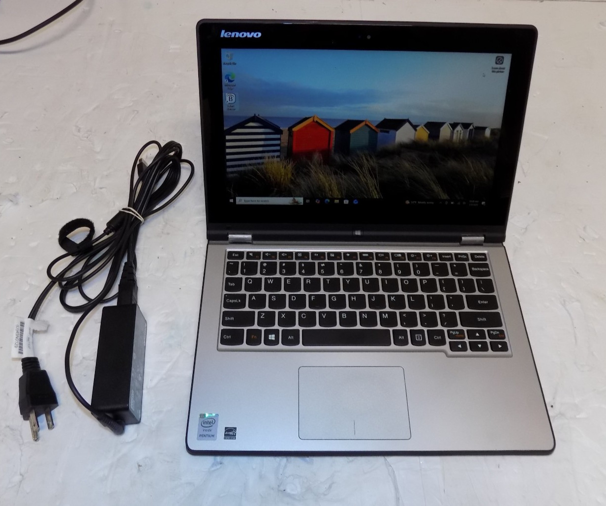 Lenovo Yoga 2 Laptop 11″ Intel Pentium N3520 2.15GHz 4GB RAM Win 10 Touchscreen