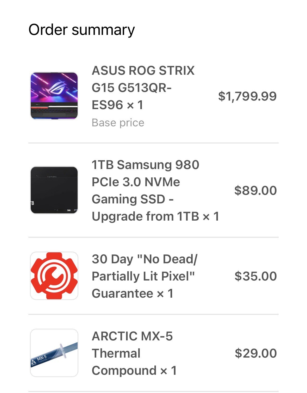 ASUS ROG STRIX G15 G513QR – Ryzen 9 5900hx, 1TB SSD Samsung Gaming Laptop