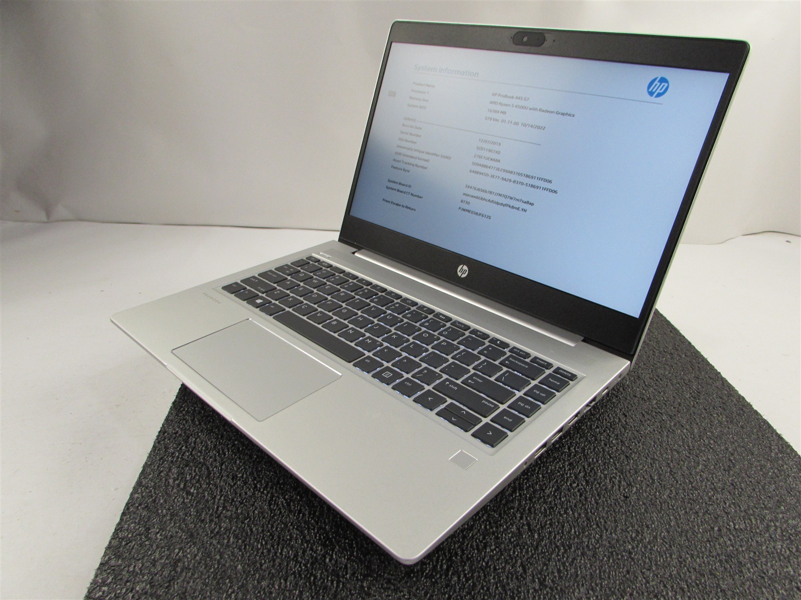 HP PROBOOK 445 (G7) 14″ FHD AMD RYZEN 5 4500U 512GB SSD 16GB RAM AMD GPU NO O.S